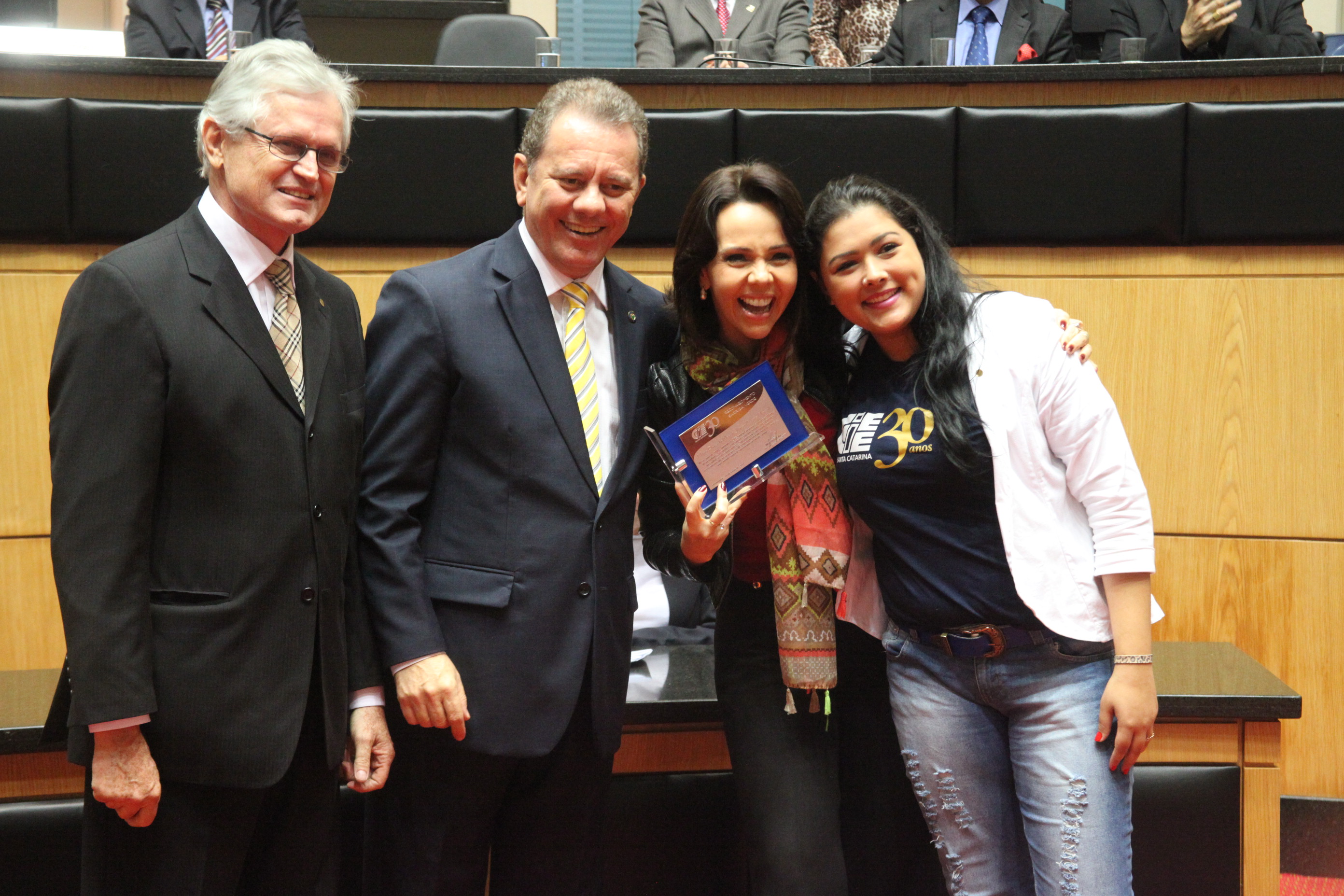Sessão Especial em homenagem ao Centro de Integração Empresa-Escola de Santa Catarina - CIEE/SC pela passagem dos seus 30 anos de serviços prestados à sociedade. Foto: Fábio Queiroz