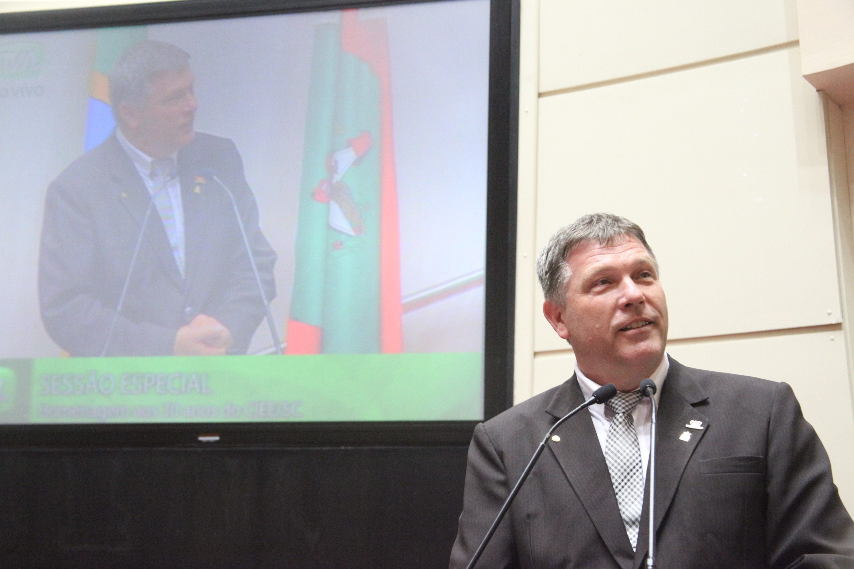 Sessão Especial em homenagem ao Centro de Integração Empresa-Escola de Santa Catarina - CIEE/SC pela passagem dos seus 30 anos de serviços prestados à sociedade. Foto: Fábio Queiroz