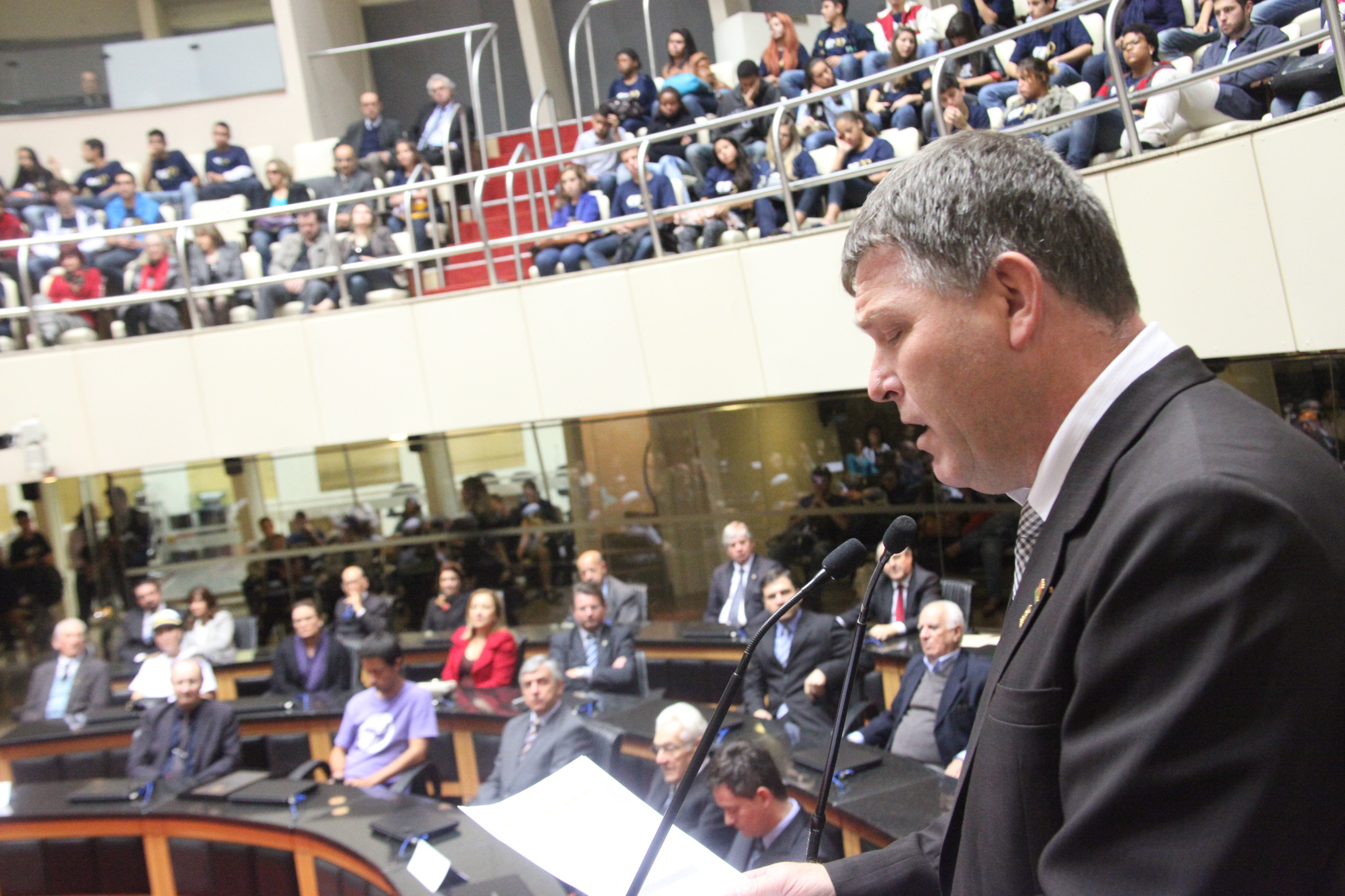 Sessão Especial em homenagem ao Centro de Integração Empresa-Escola de Santa Catarina - CIEE/SC pela passagem dos seus 30 anos de serviços prestados à sociedade. Foto: Fábio Queiroz