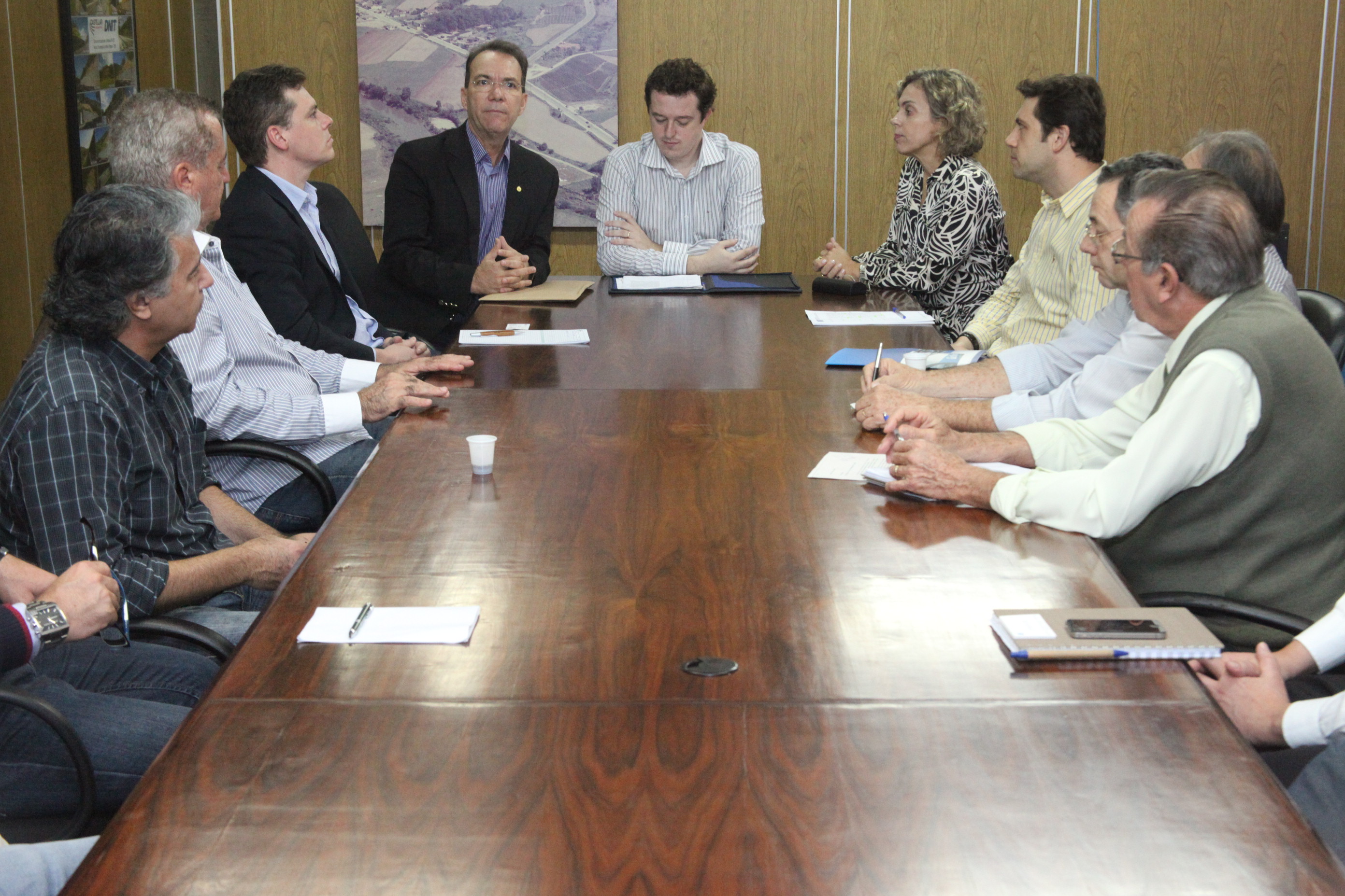 Reunião no DNIT sobre a duplicação da BR 470. Fotos: Fábio Queiroz/ Agência AL