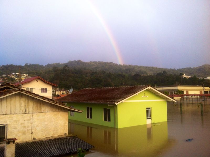 Enchente em Rio do Sul. Foto: Jeferson Marzani