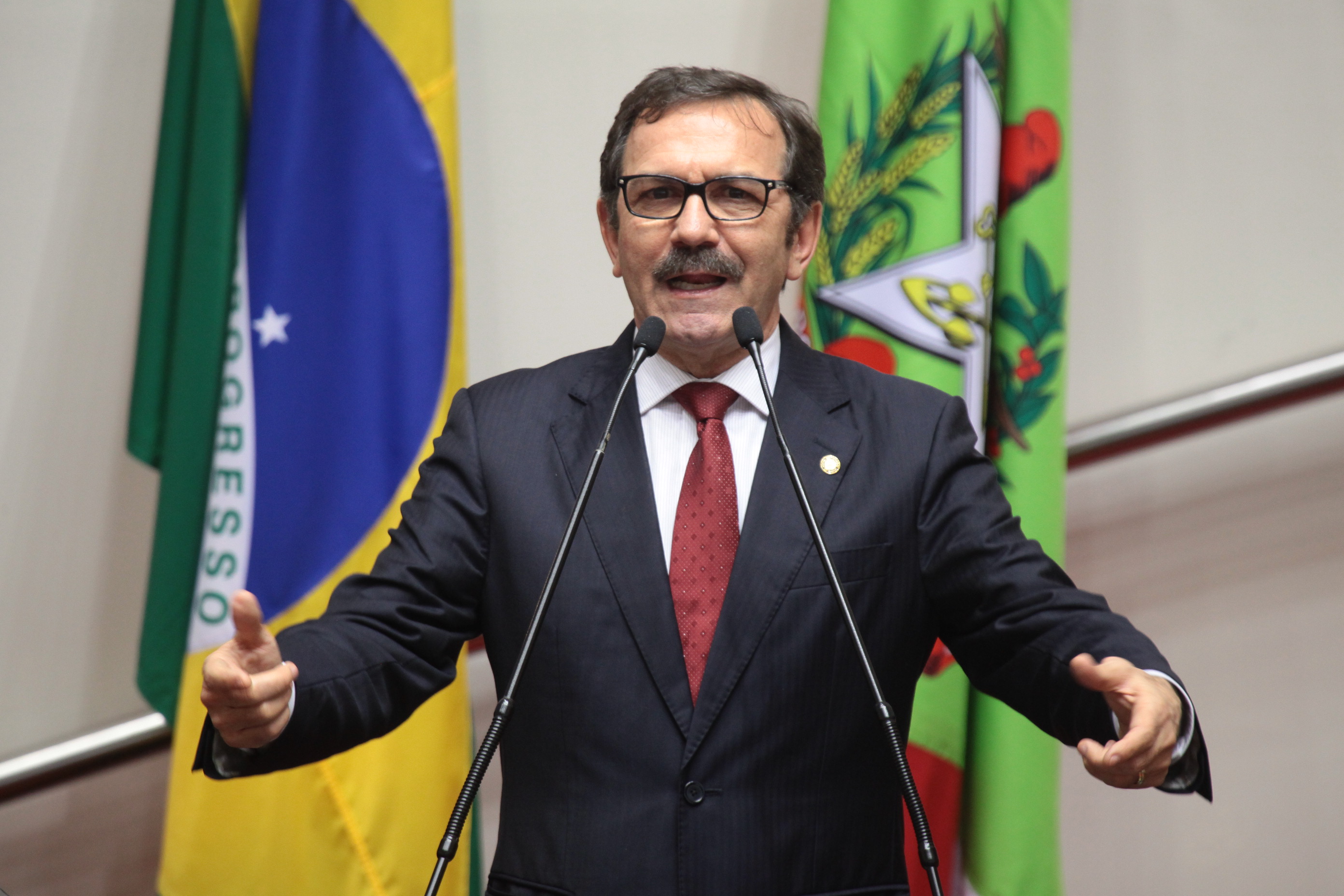 Deputado Serafim Venzon (PSDB) Sessão Ordinária - Plenário Osni Regis. Foto: Miriam Zomer/Agência AL