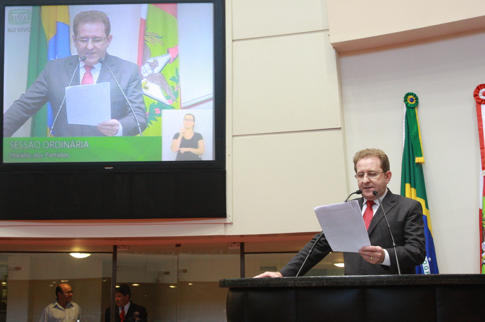 Deputado Valmir Comin (PP) - Sessão Ordinária. Plenário Osni Regis. Foto:Eduardo Guedes de Oliveira/Agência AL