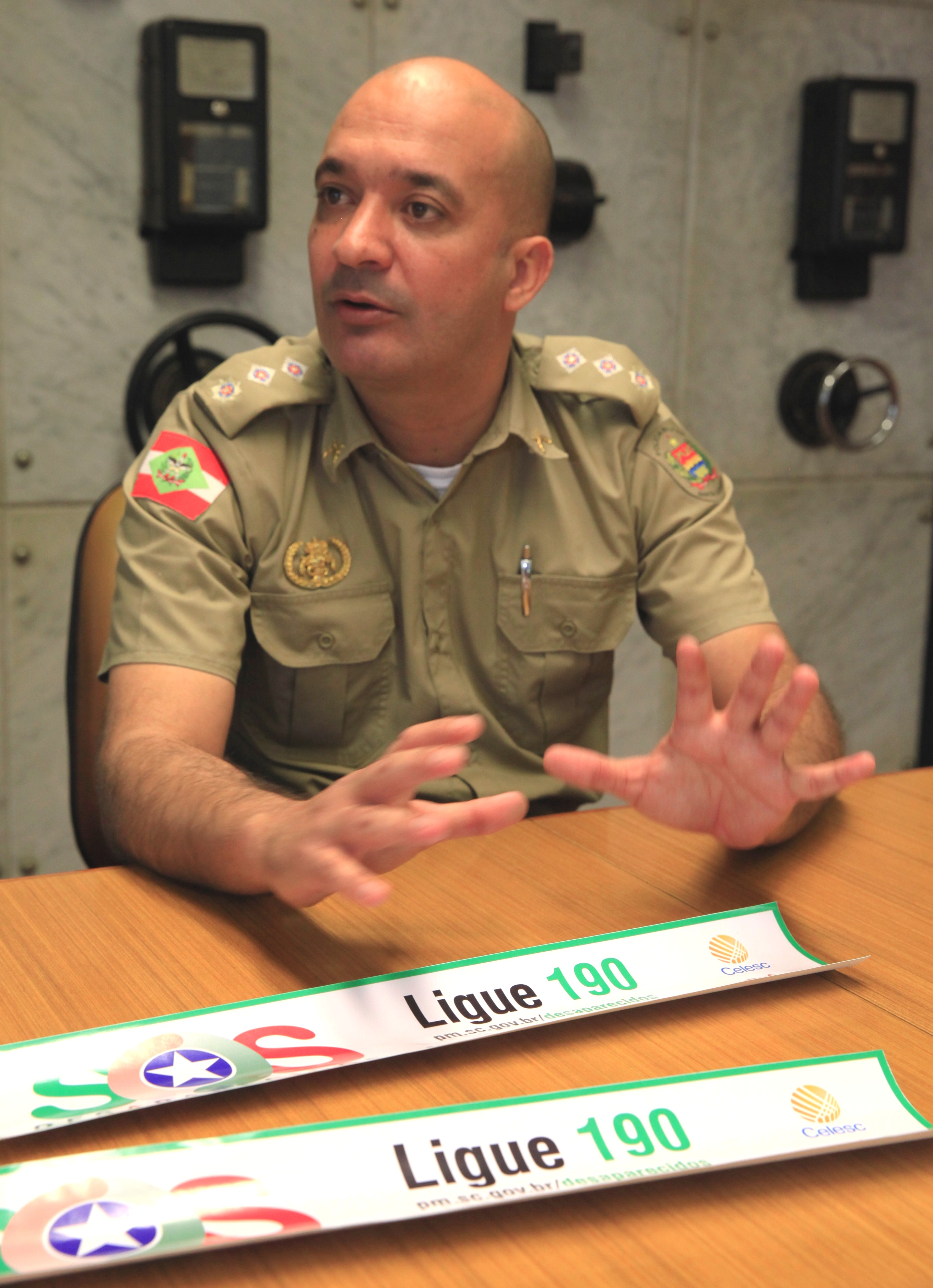 Major Marcus Claudino SOS DESAPARECIDO   Foto Carlos Kilian/Agência AL