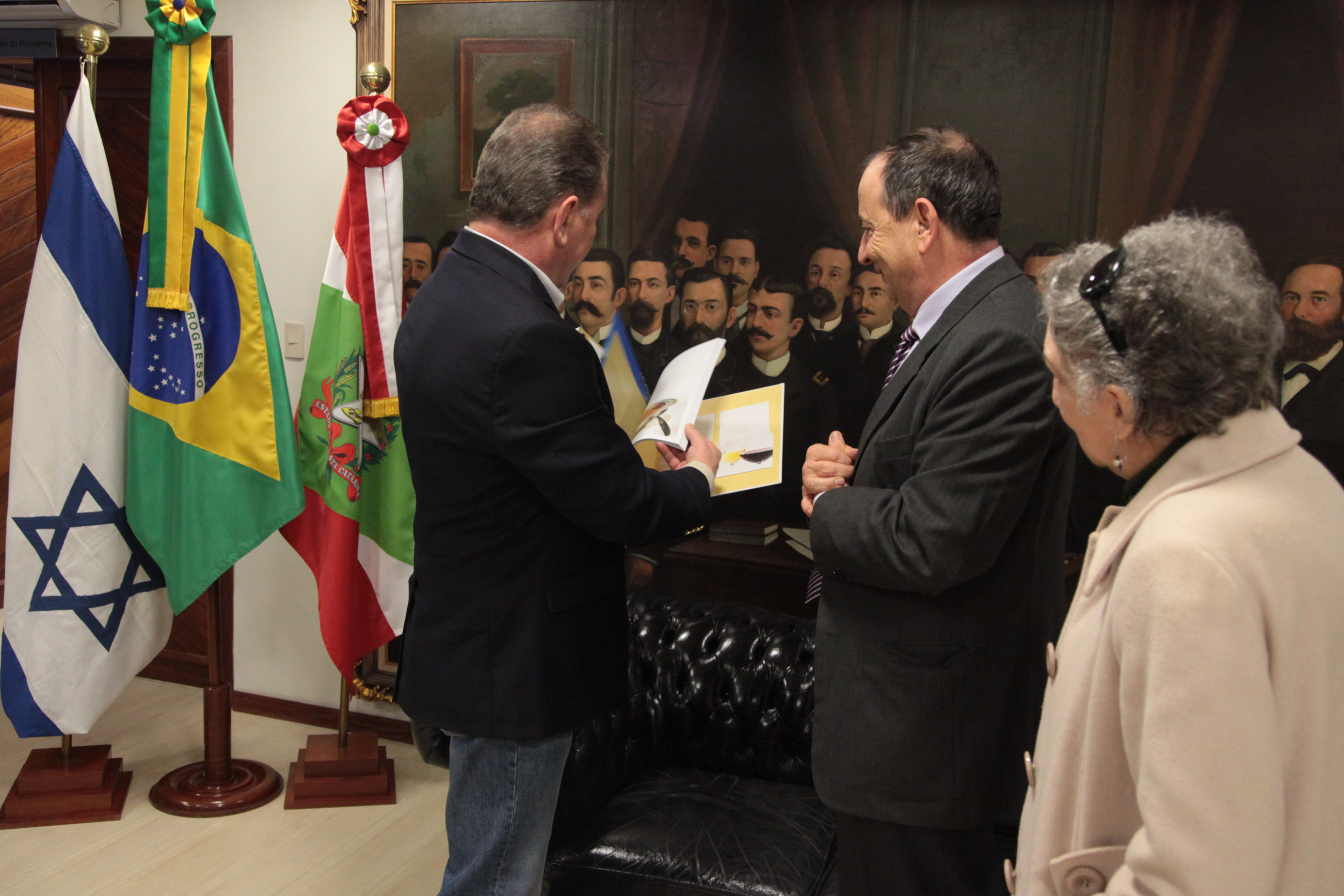 Visita do Consul de Israel - Foto: Juliana Stadnik / Agência AL
