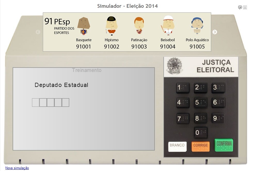 Ferramenta do Tribunal Superior Eleitoral simula votação em urna eletrônica