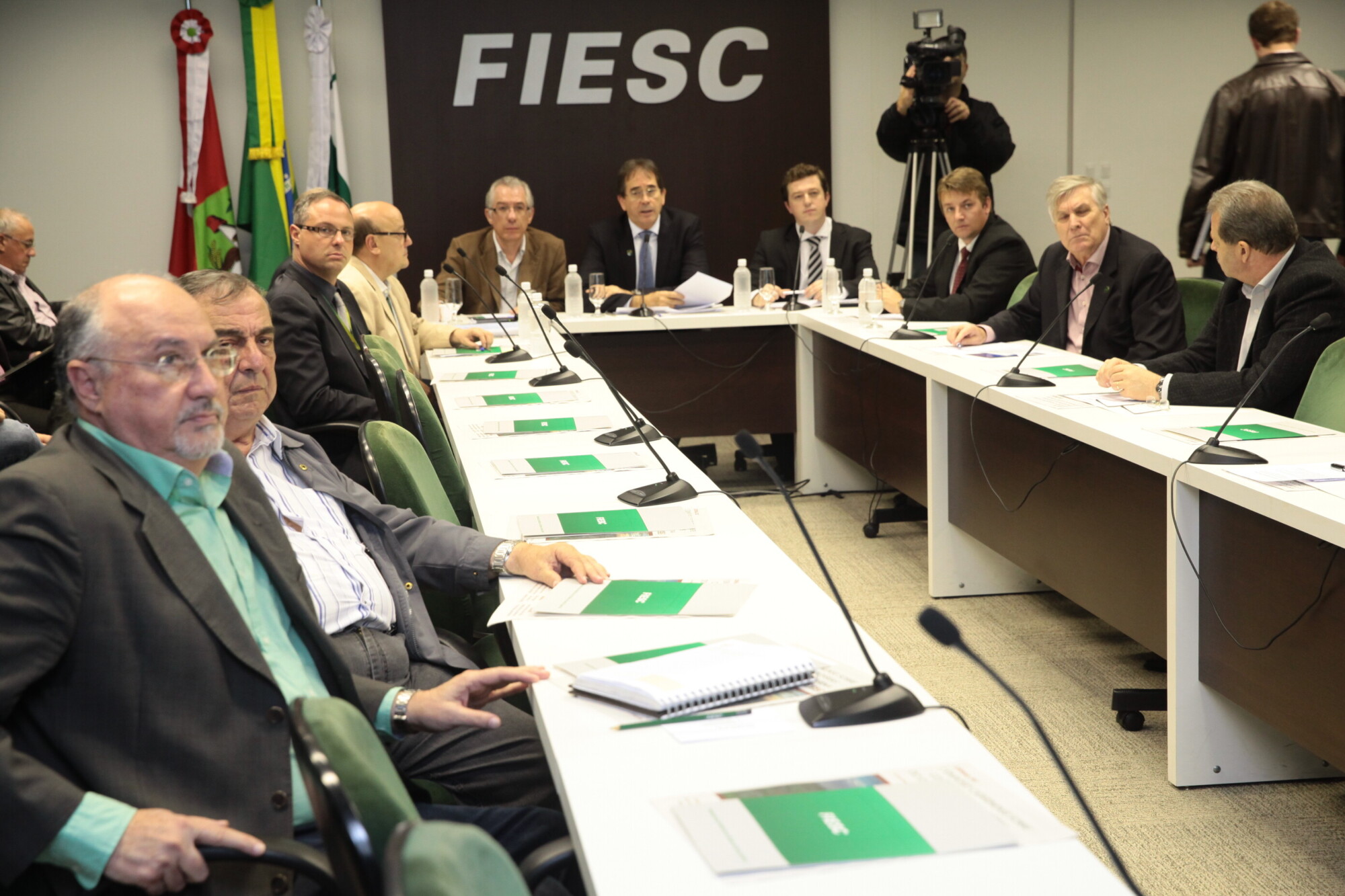 Reunião da Câmara para Assuntos de Transporte e Logística da FIESC. Fotos: Miriam Zomer/Agência AL