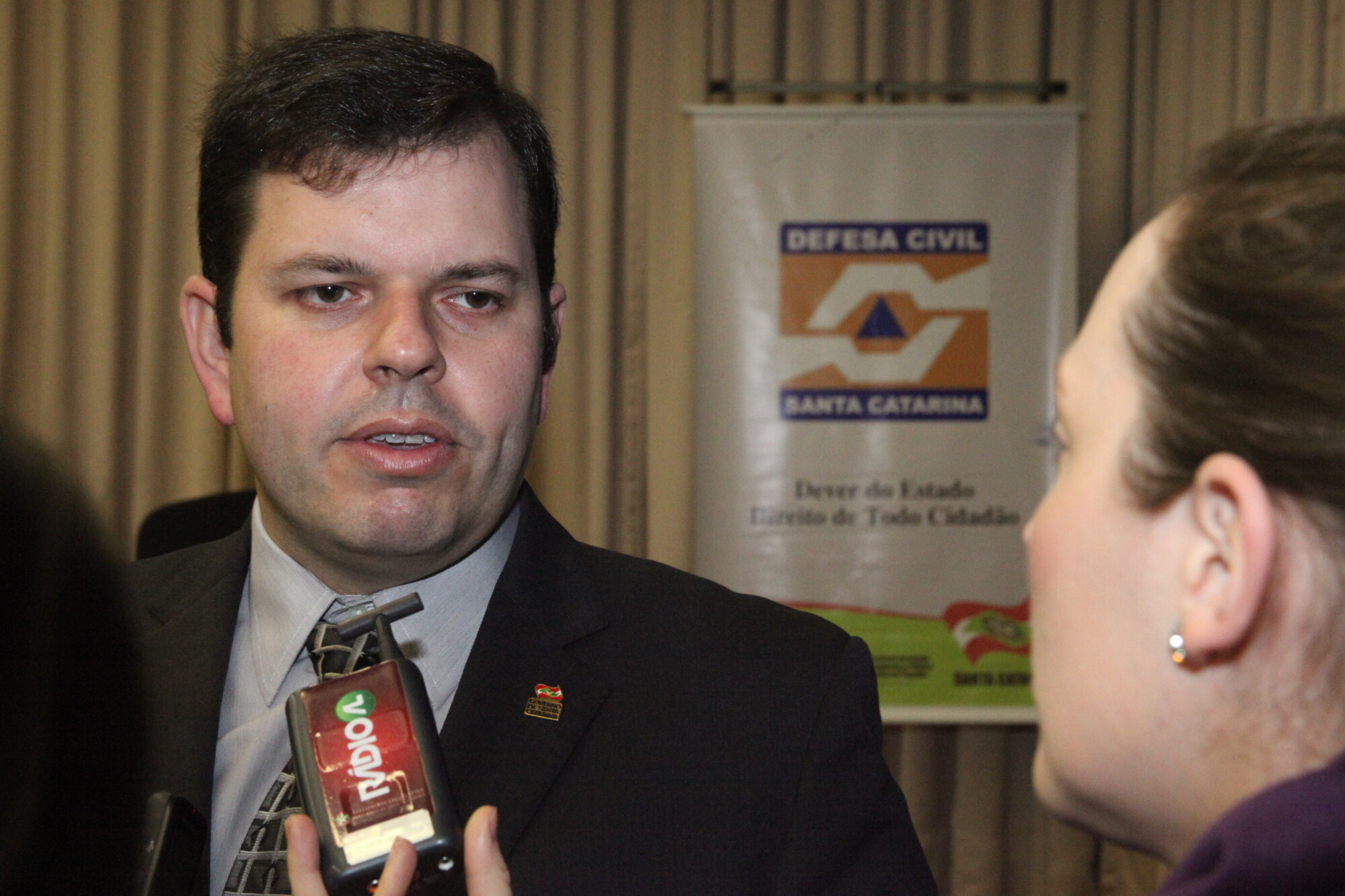 Secretário estadual de Defesa Civil, Rodrigo Moratelli, também participou do evento