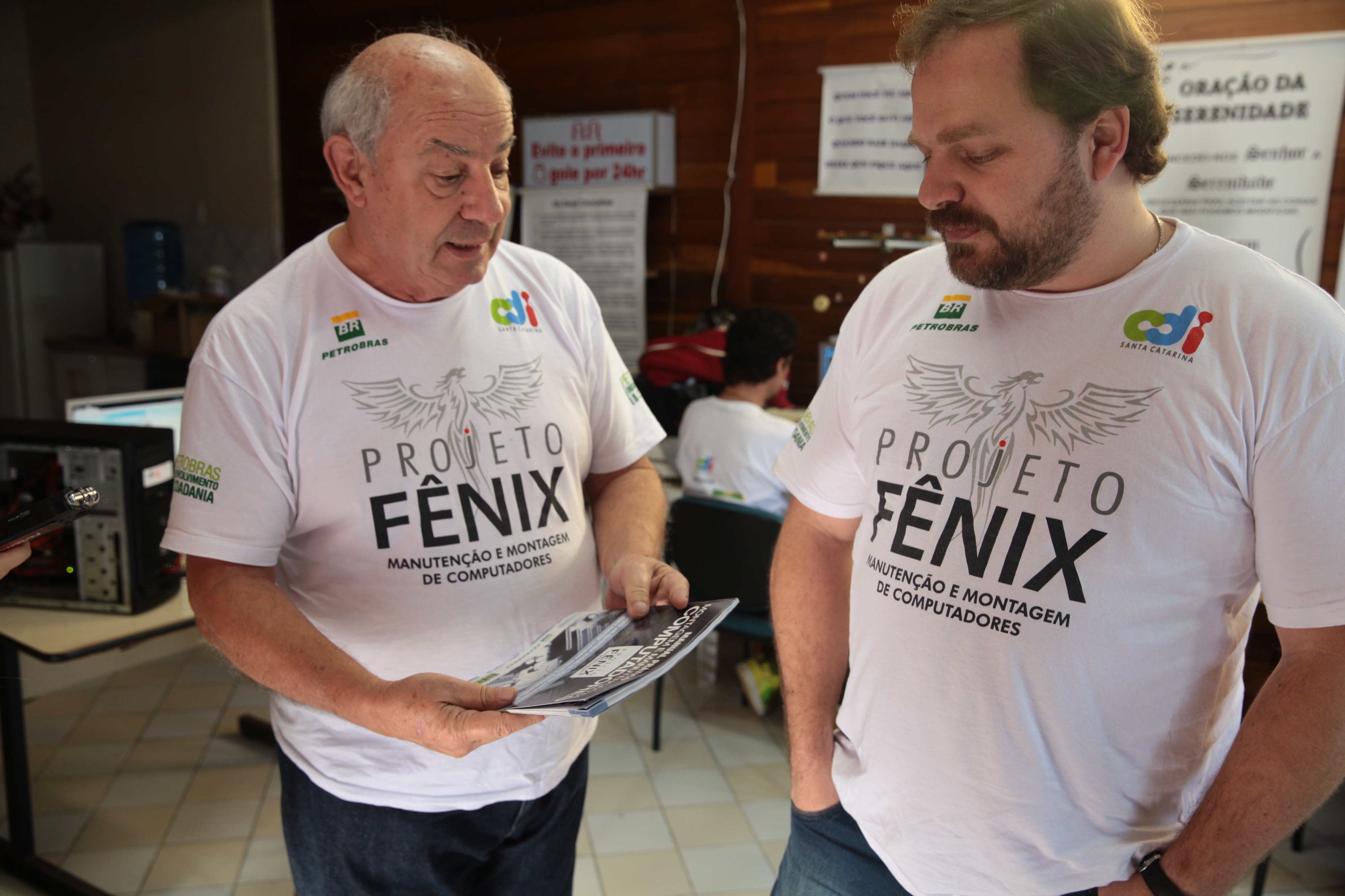 Instrutores, Adalberto Humphrey e Roger Humphrey -  Projeto FENIX. Foto: Miriam Zomer/ Agência AL