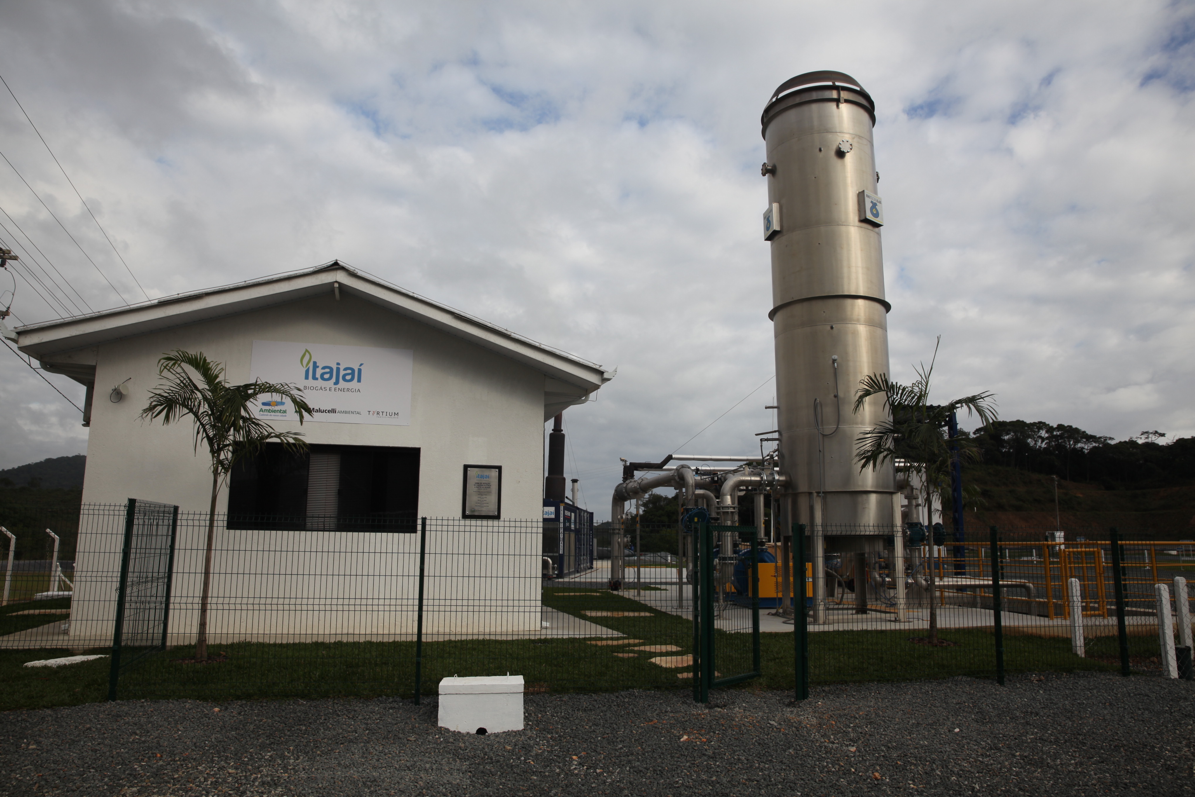 Usina de Biogás em Itajaí. Foto: Miriam Zomer/Agência AL