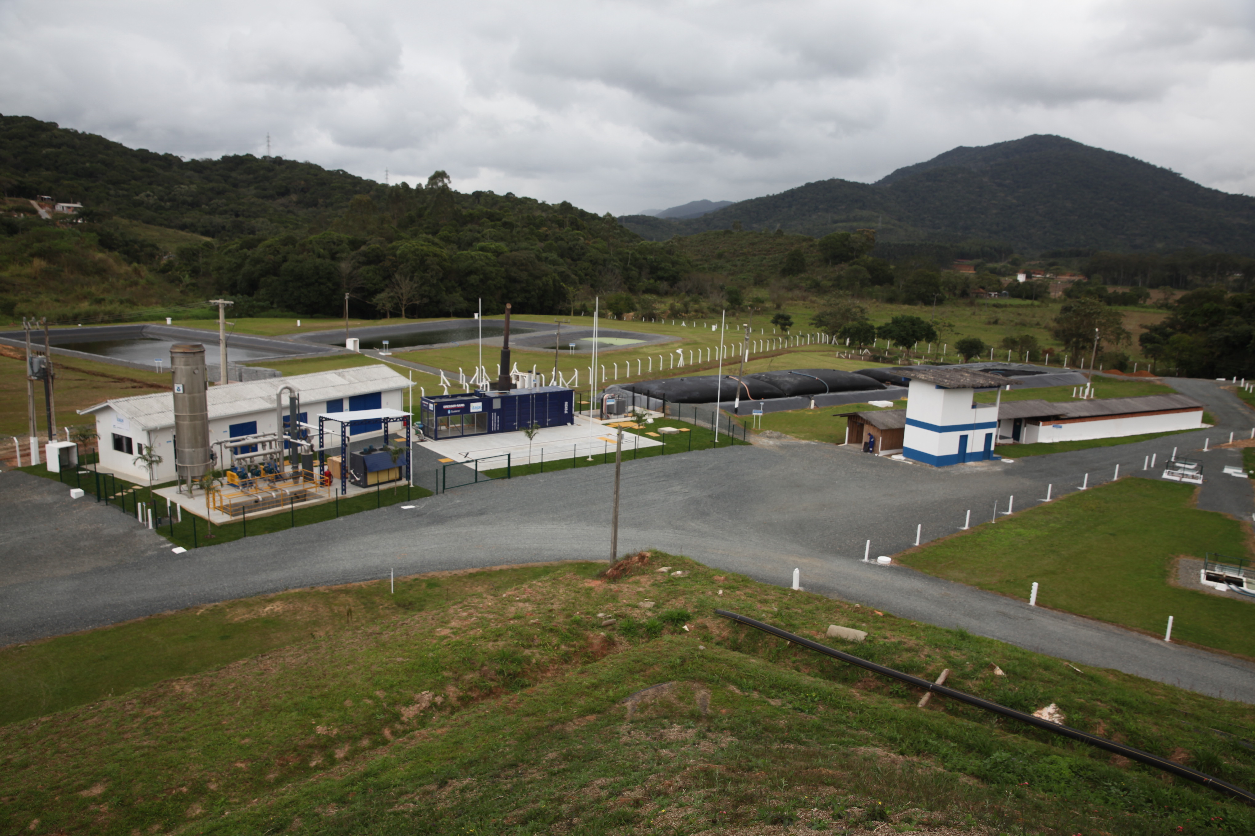 Usina de Biogás em Itajaí. Foto: Miriam Zomer/Agência AL