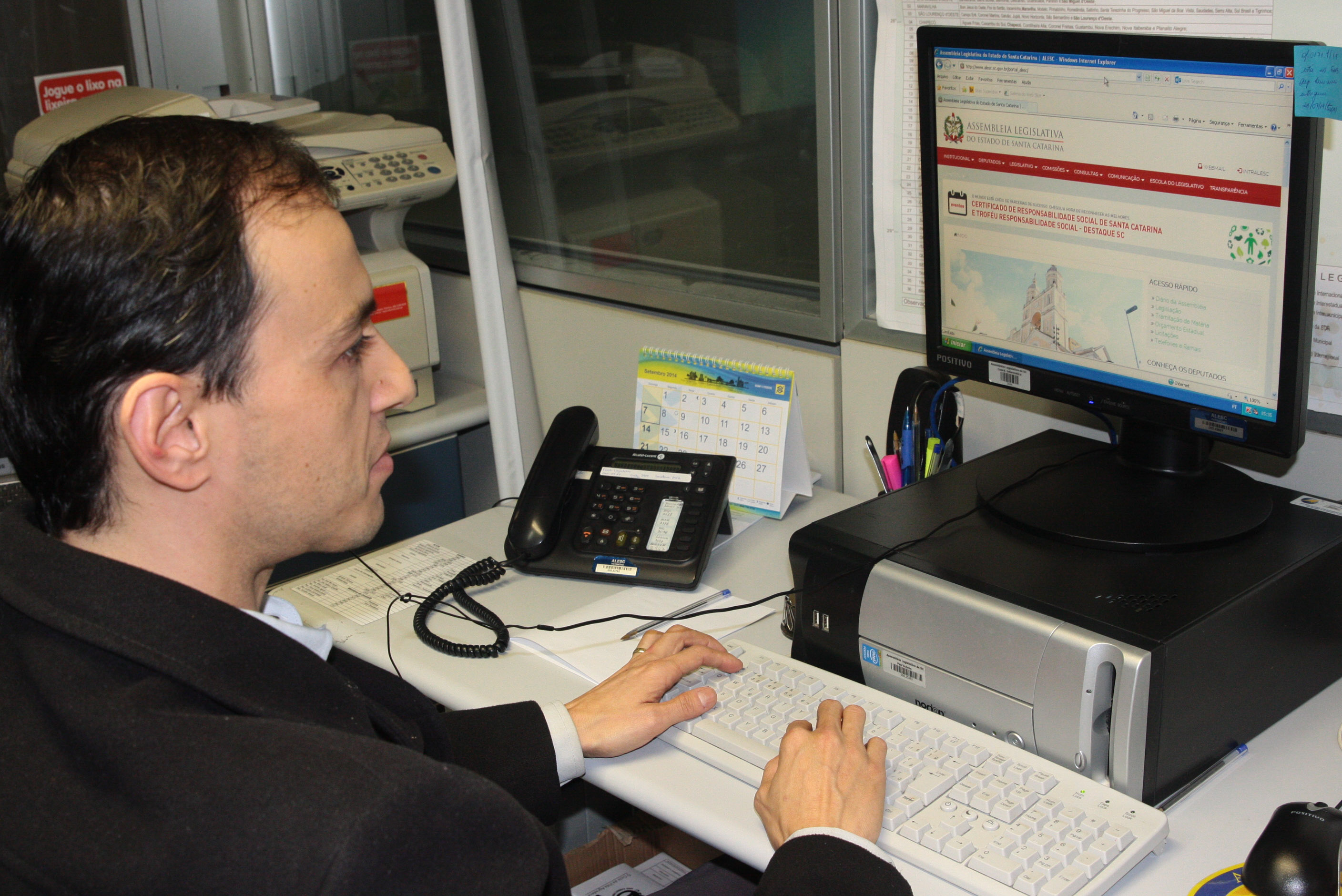 Jairo da Silva - funcionário da Comissão de Direitos da Pessoa com Deficiência - Foto: Eduardo Guedes de Oliveira / Agência AL