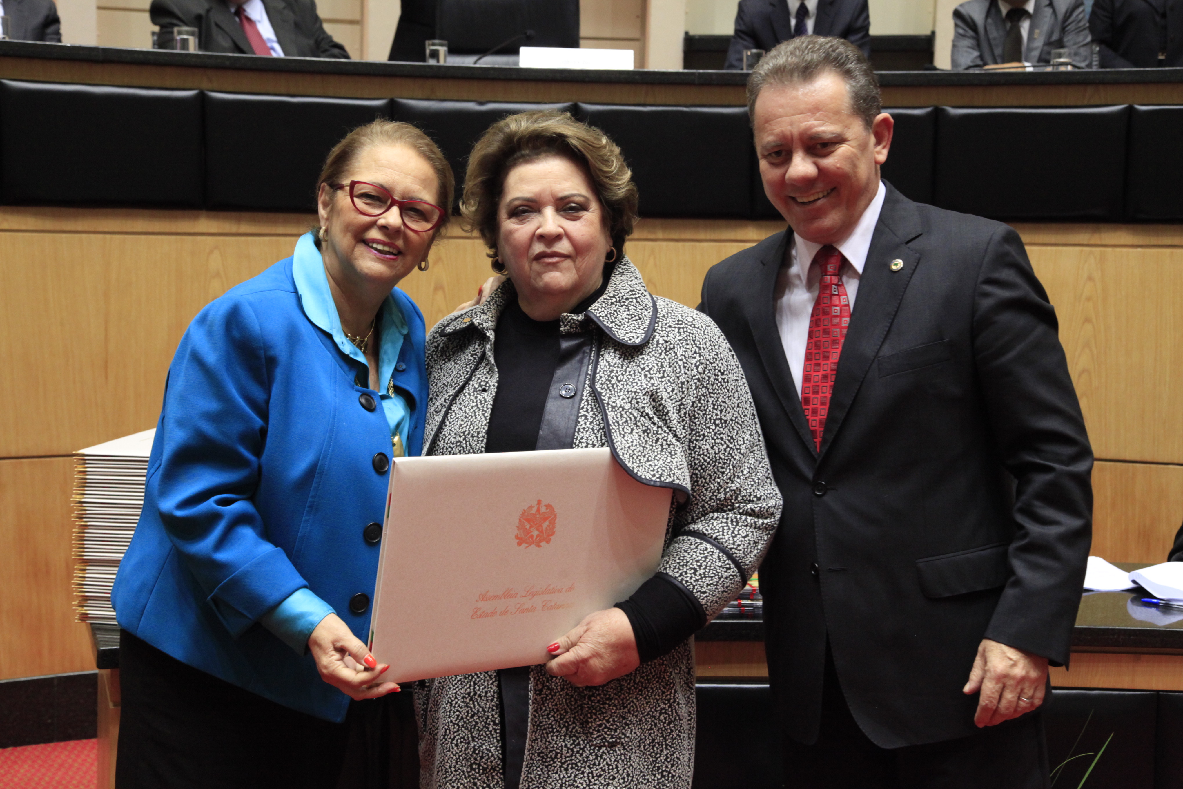 Título de Mérito Legislativo Catarinense ao Senhor Martinho Herculano Ghizzo - Sessão Especial em comemoração aos 180 anos da Instalação do Parlamento Catarinense. Foto: Carlos Kilian/Agência AL