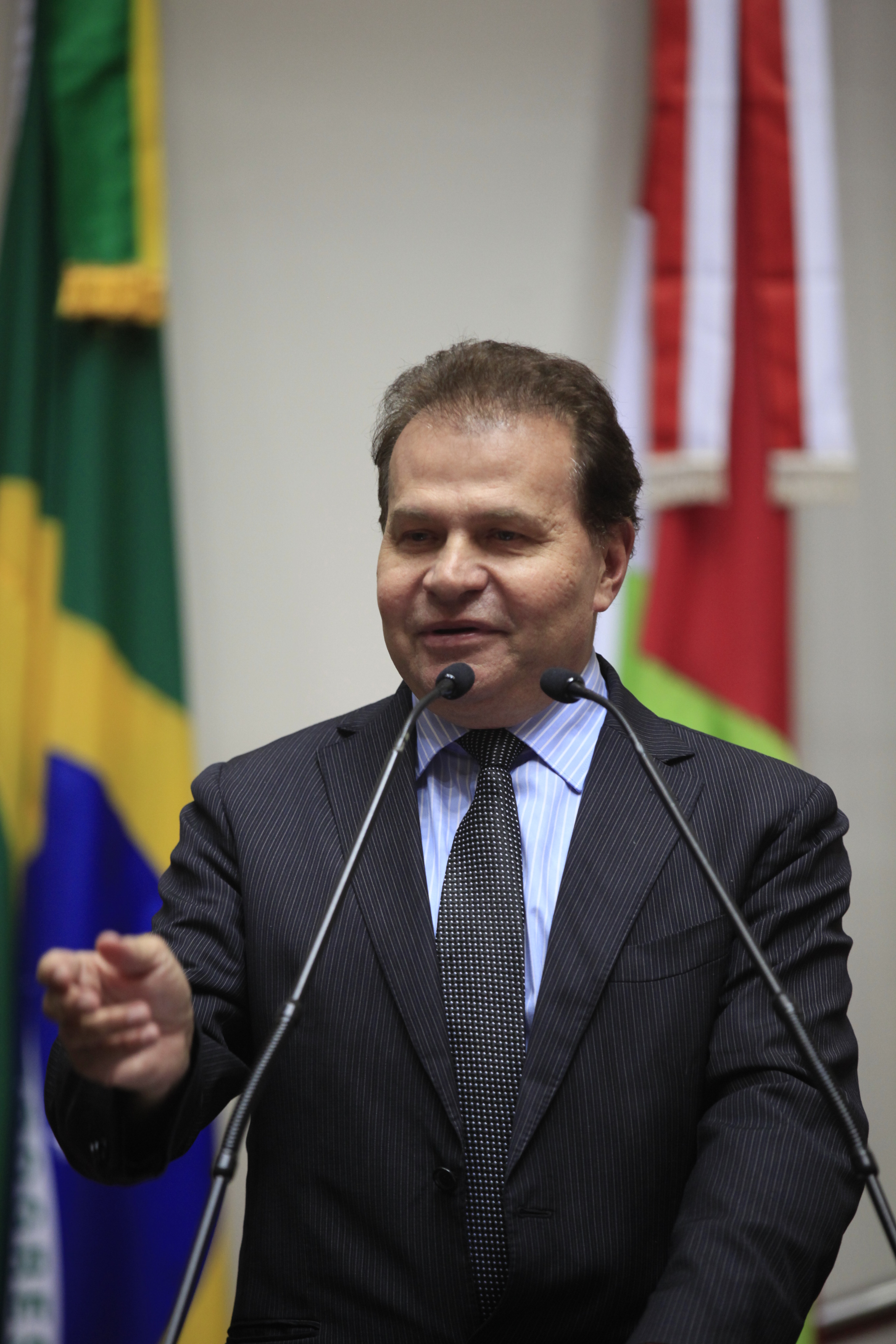 Deputado Gilmar Knaesel (PSDB ) - Sessão Especial em comemoração aos 180 anos da Instalação do Parlamento Catarinense. Foto: Carlos Kilian/Agência AL