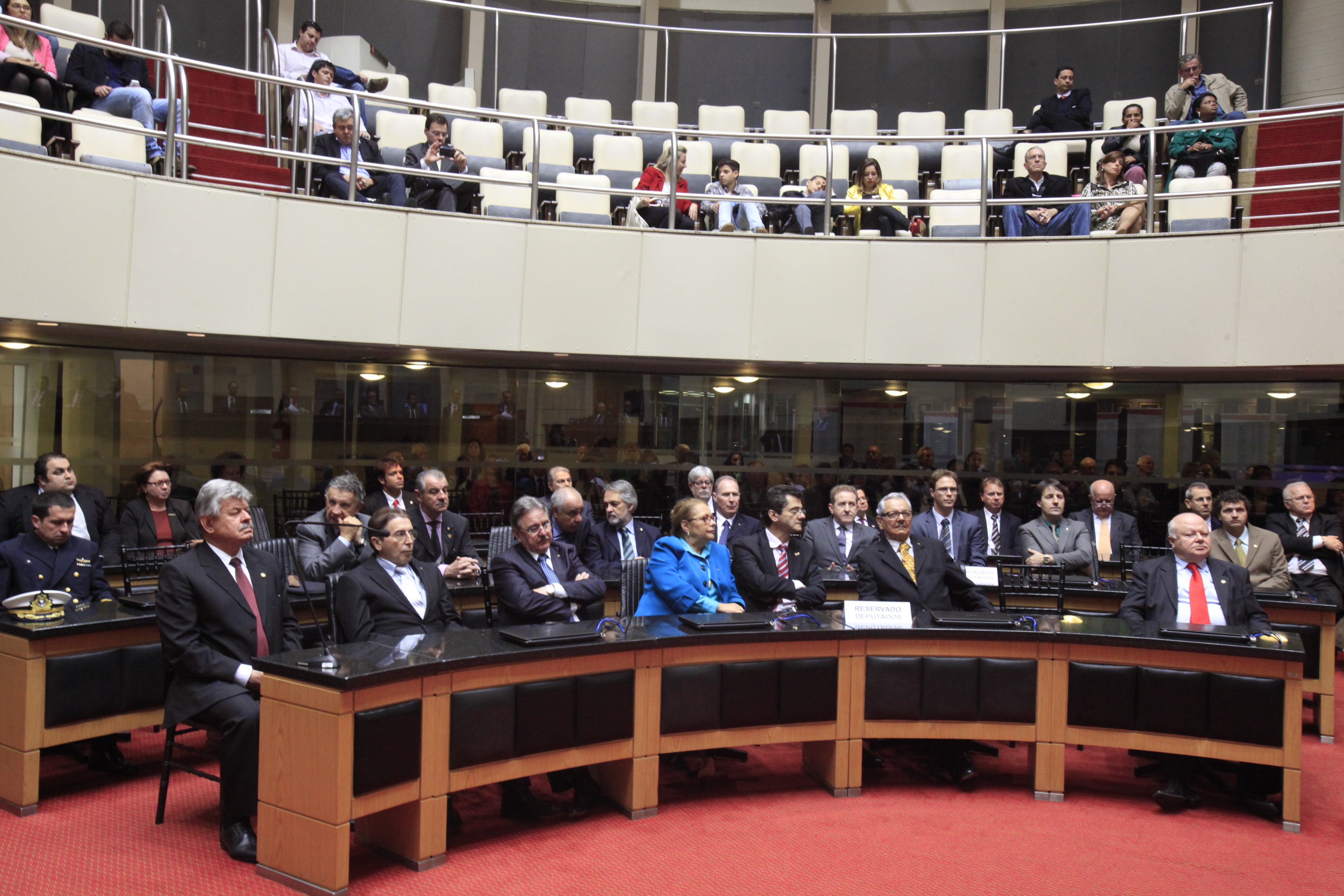 Sessão Especial em comemoração aos 180 anos da Instalação do Parlamento Catarinense. Foto: Carlos Kilian/Agência AL