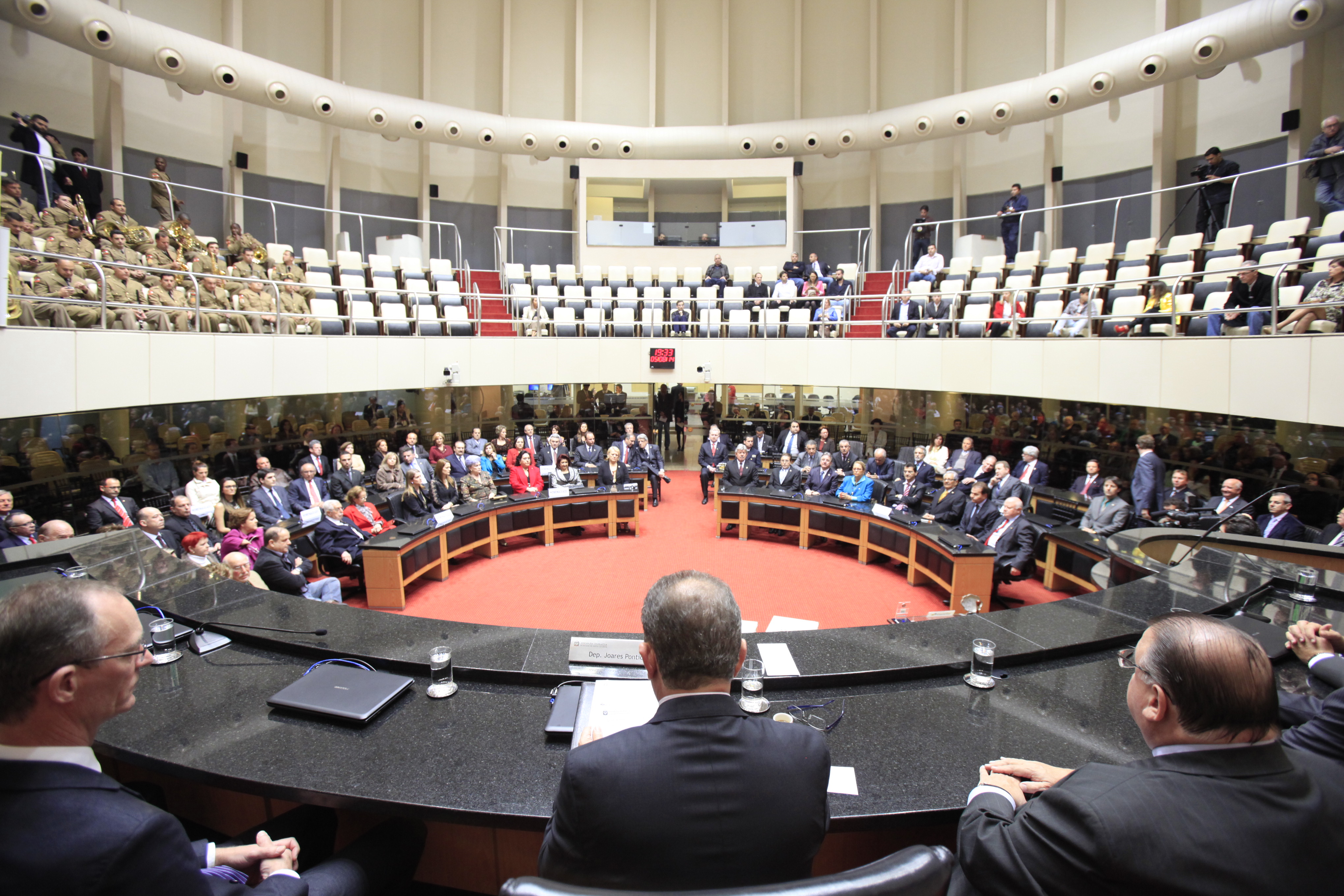 Sessão Especial em comemoração aos 180 anos da Instalação do Parlamento Catarinense. Foto: Carlos Kilian/Agência AL