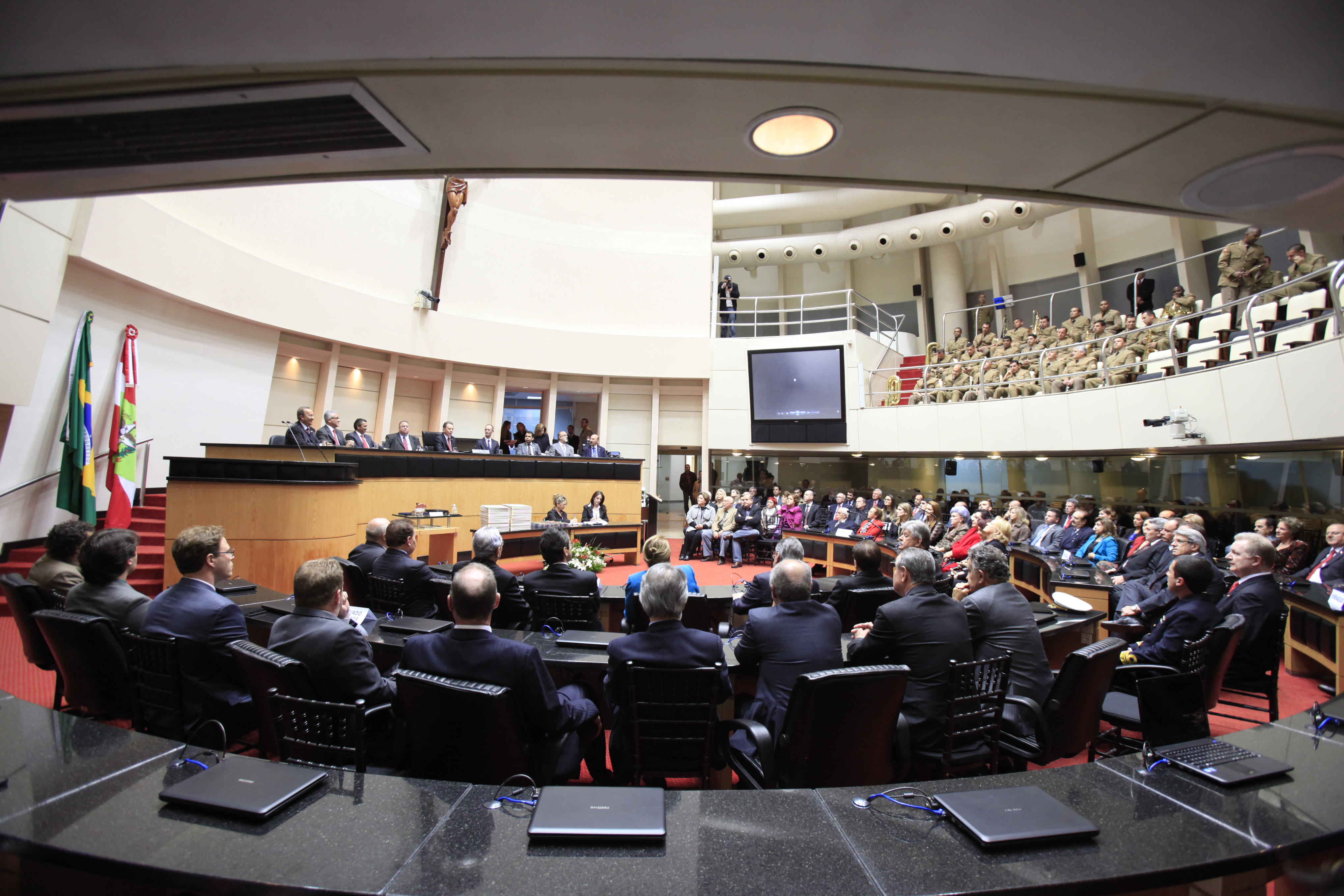 Sessão Especial em comemoração aos 180 anos da Instalação do Parlamento Catarinense. Foto: Carlos Kilian/Agência AL