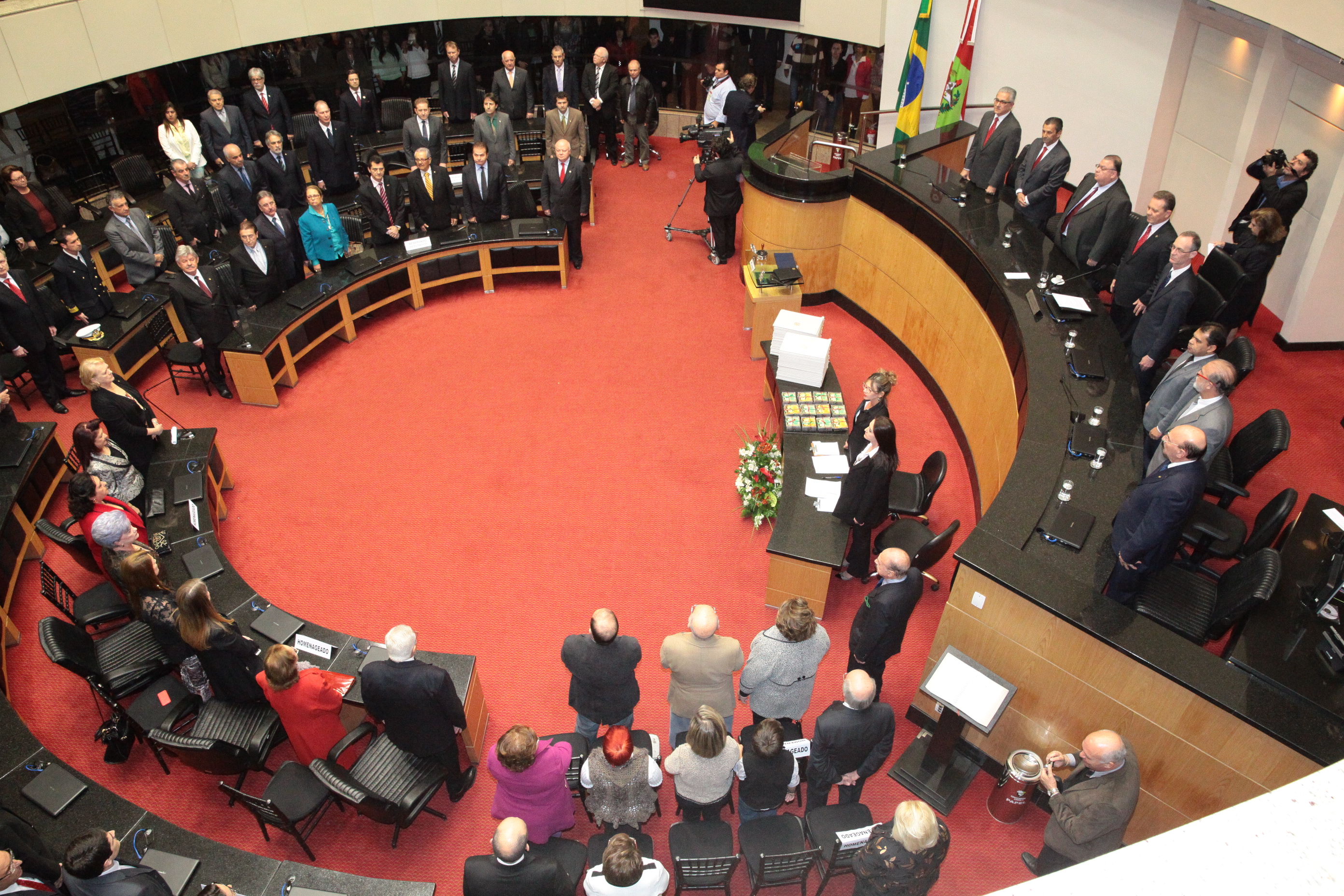 Sessão Especial em comemoração aos 180 anos da Instalação do Parlamento Catarinense. Foto: Fábio Queiroz/Agência AL