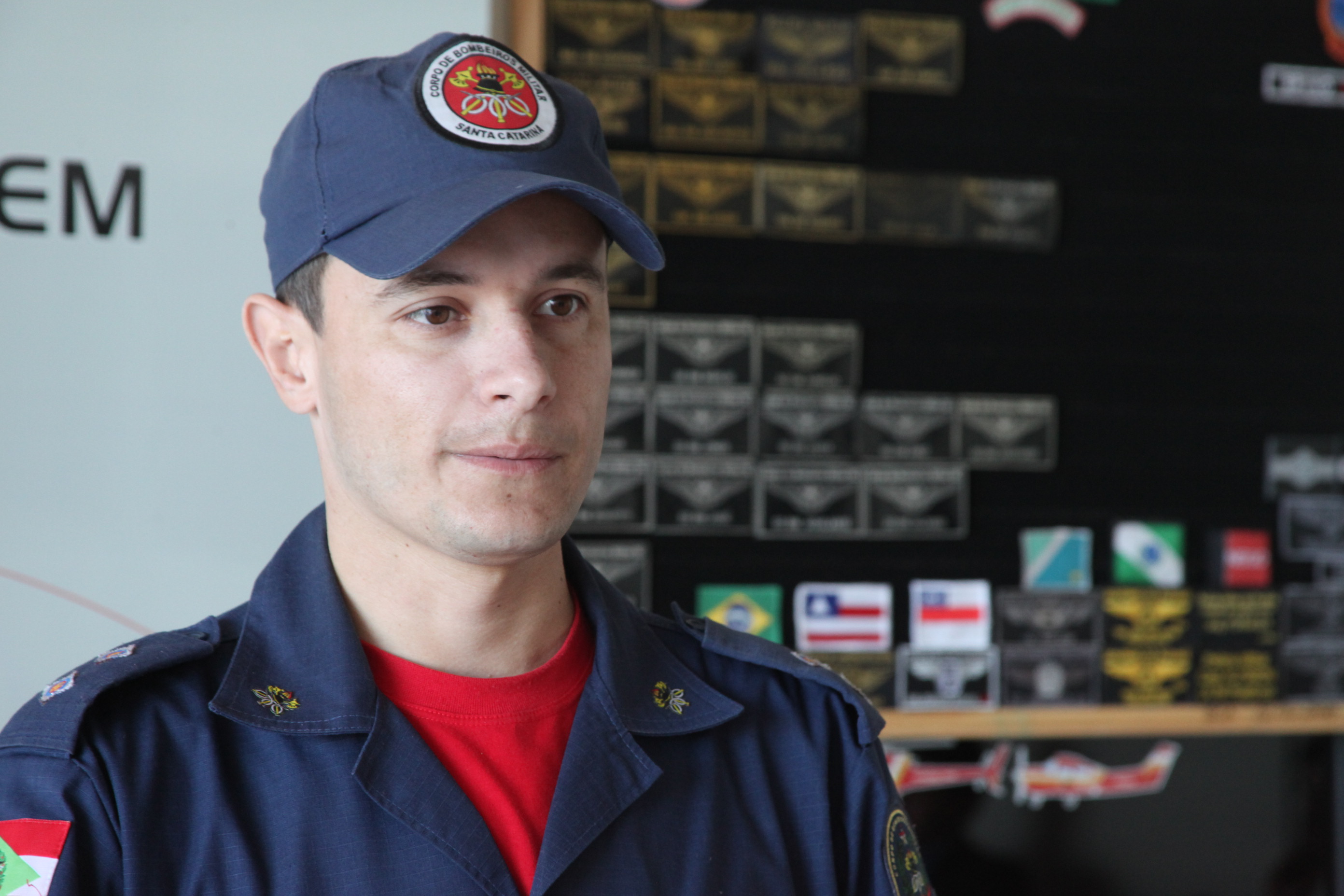 Capitão BM André Pratts. Aplicativo para celular auxilia Corpo de Bombeiros no resgate de vítimas. Foto: Fábio Queiroz / Agência AL