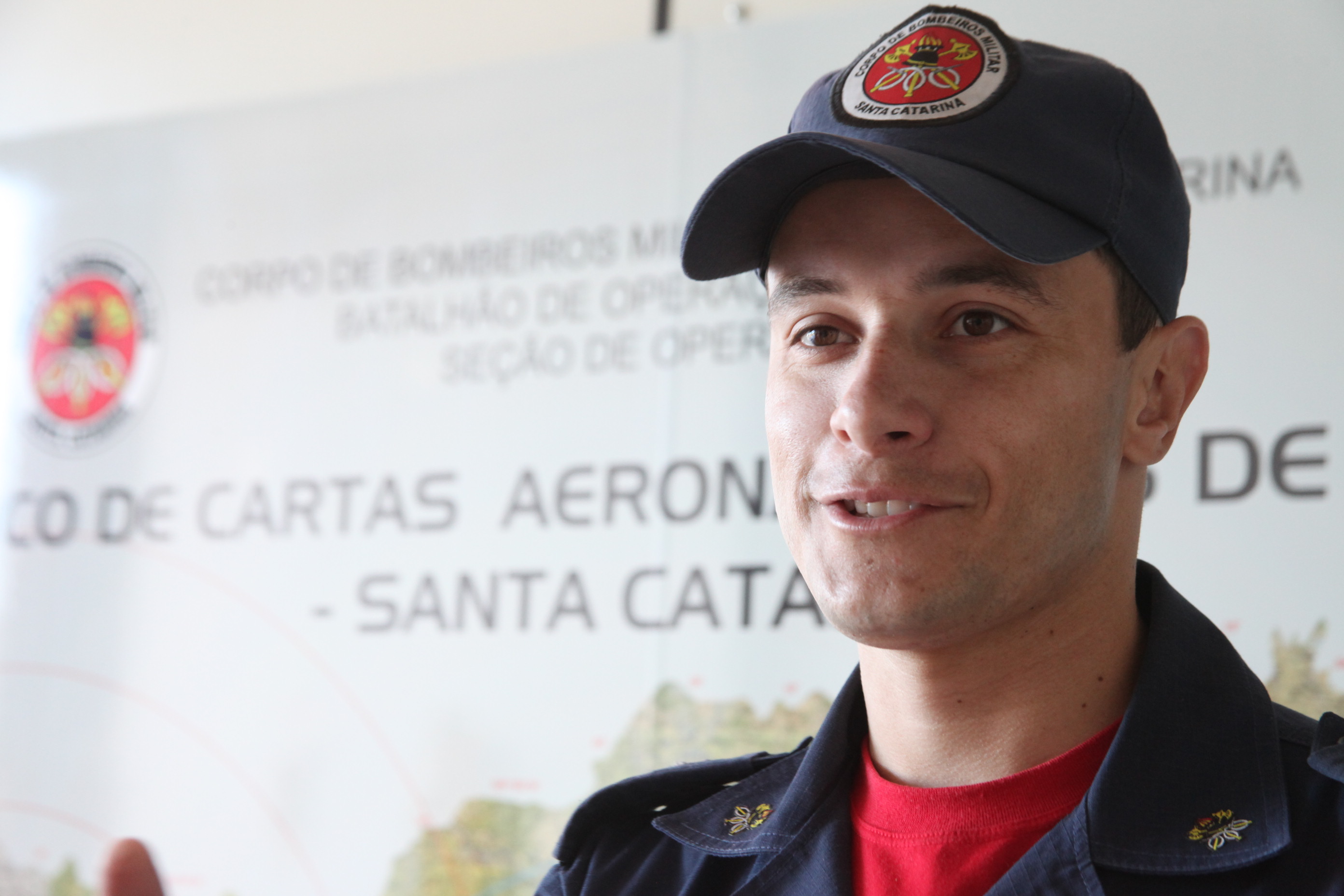 Capitão BM André Pratts. Aplicativo para celular auxilia Corpo de Bombeiros no resgate de vítimas. Foto: Fábio Queiroz / Agência AL