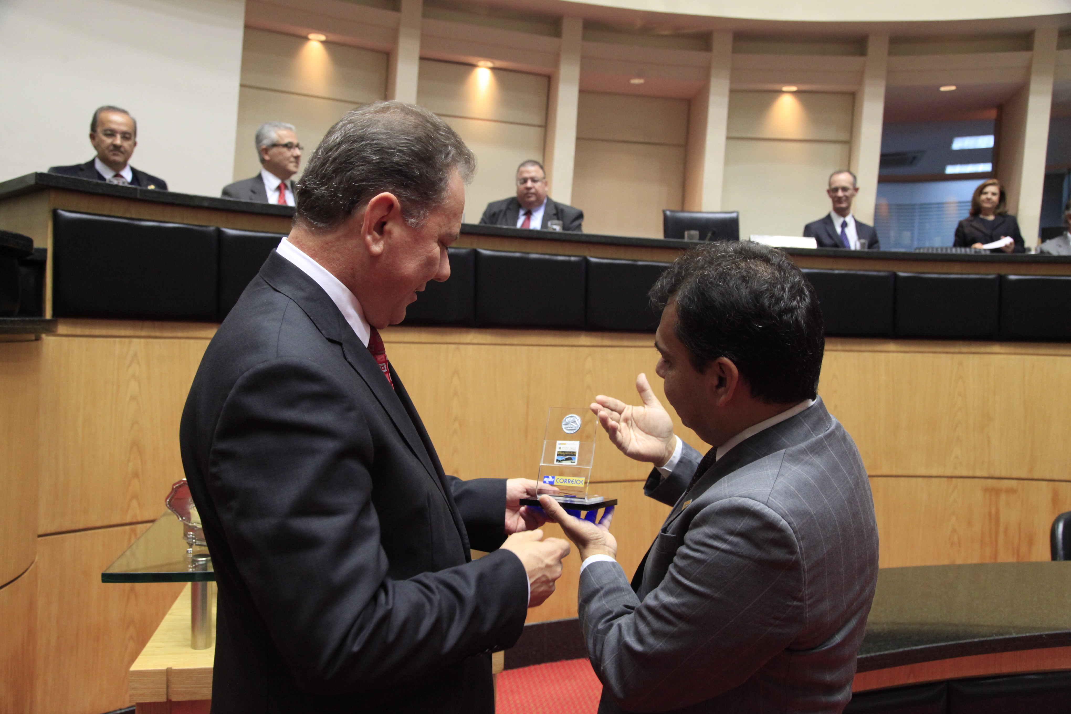 Lançamento dos Selos Personalizados e Carimbo Comemorativo em comemoração aos 180 anos da Instalação do Parlamento Catarinense. Foto: Carlos Kilian/Agência AL