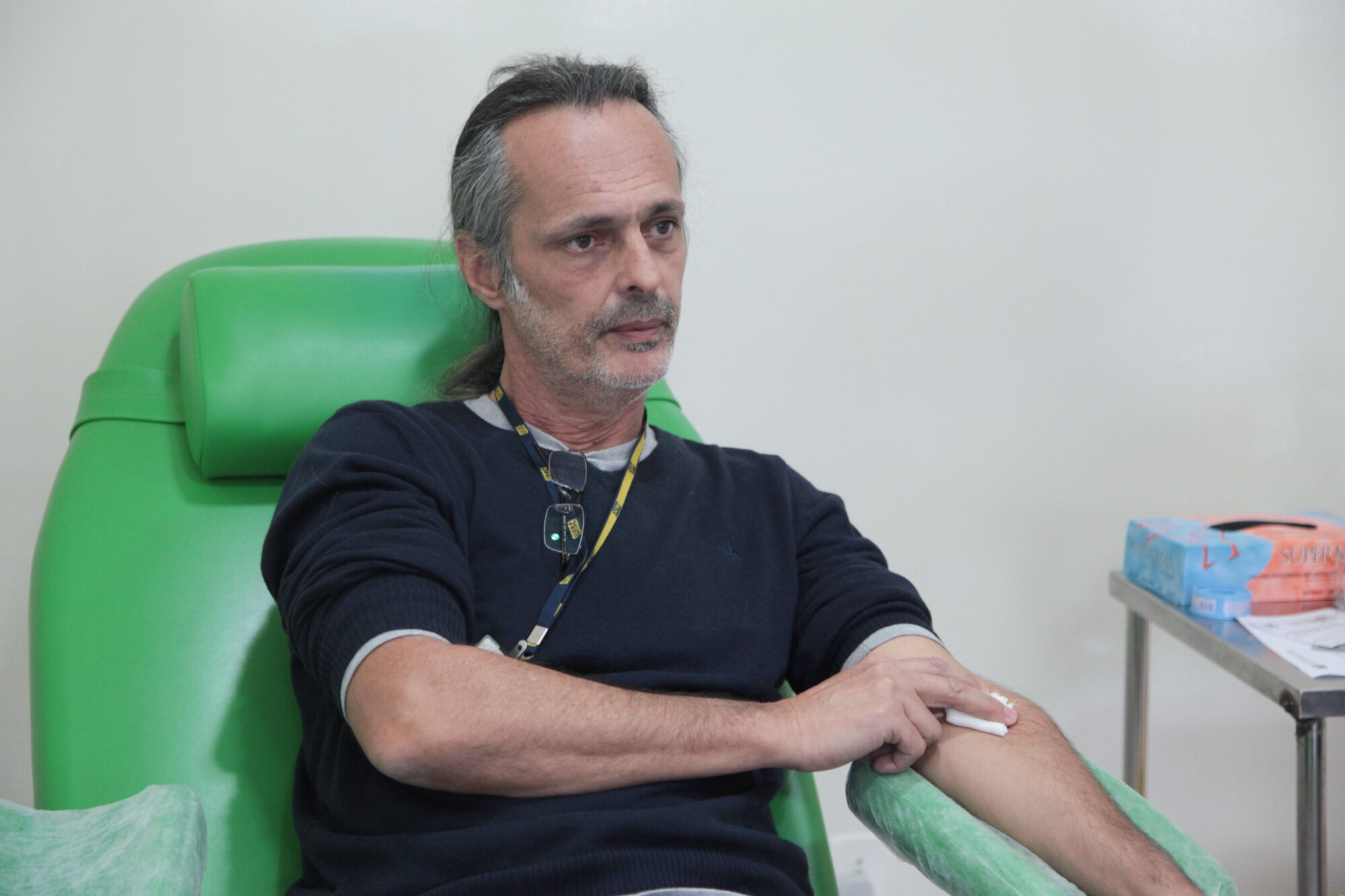 Marcelo Miles Pereira de Andrade, de 53 anos, é doador