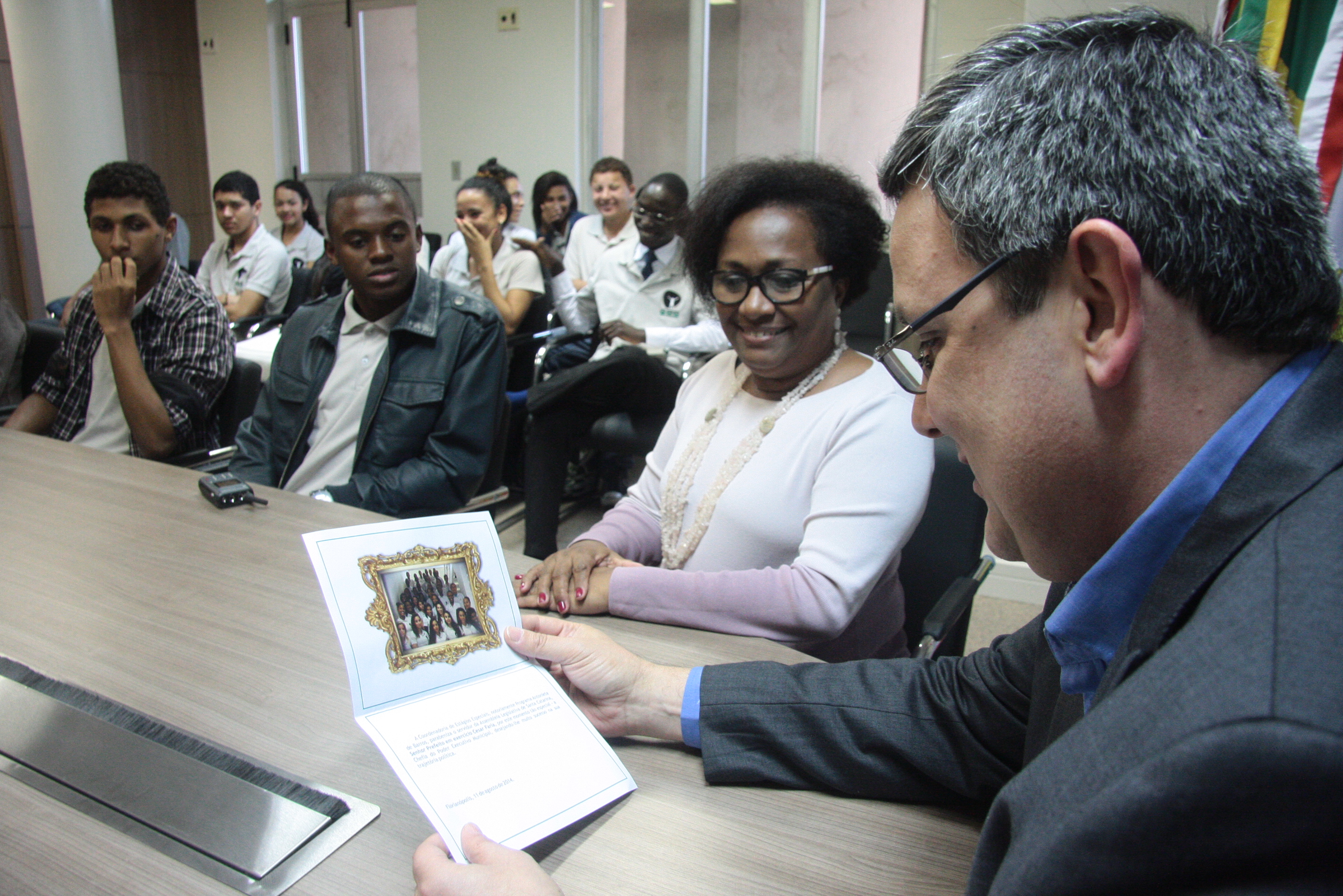 Estagiarios do PAB Visita a Prefeito Cesar Farias _fotos Eduardo Guedes de Oliveira / Agência AL