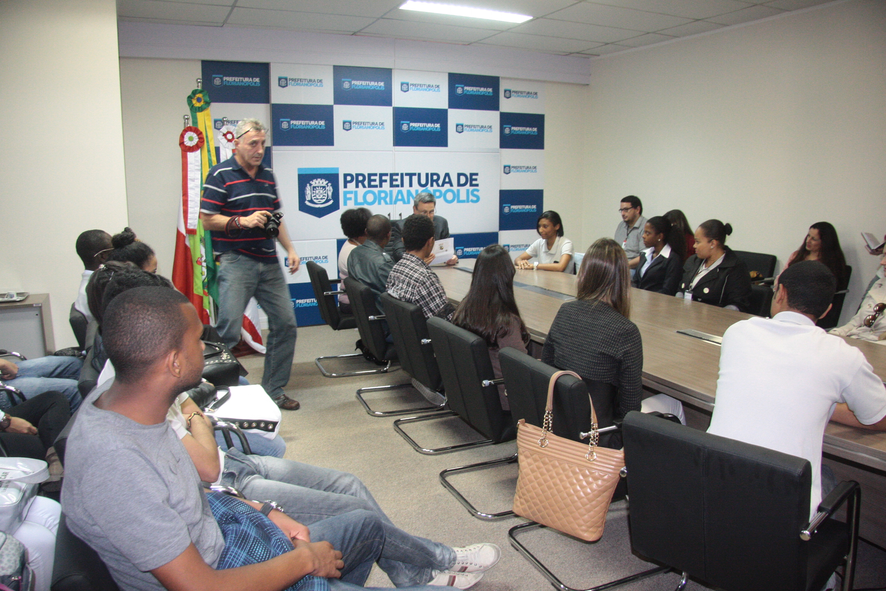 Estagiarios do PAB Visita a Prefeito Cesar Farias _fotos Eduardo Guedes de Oliveira / Agência AL