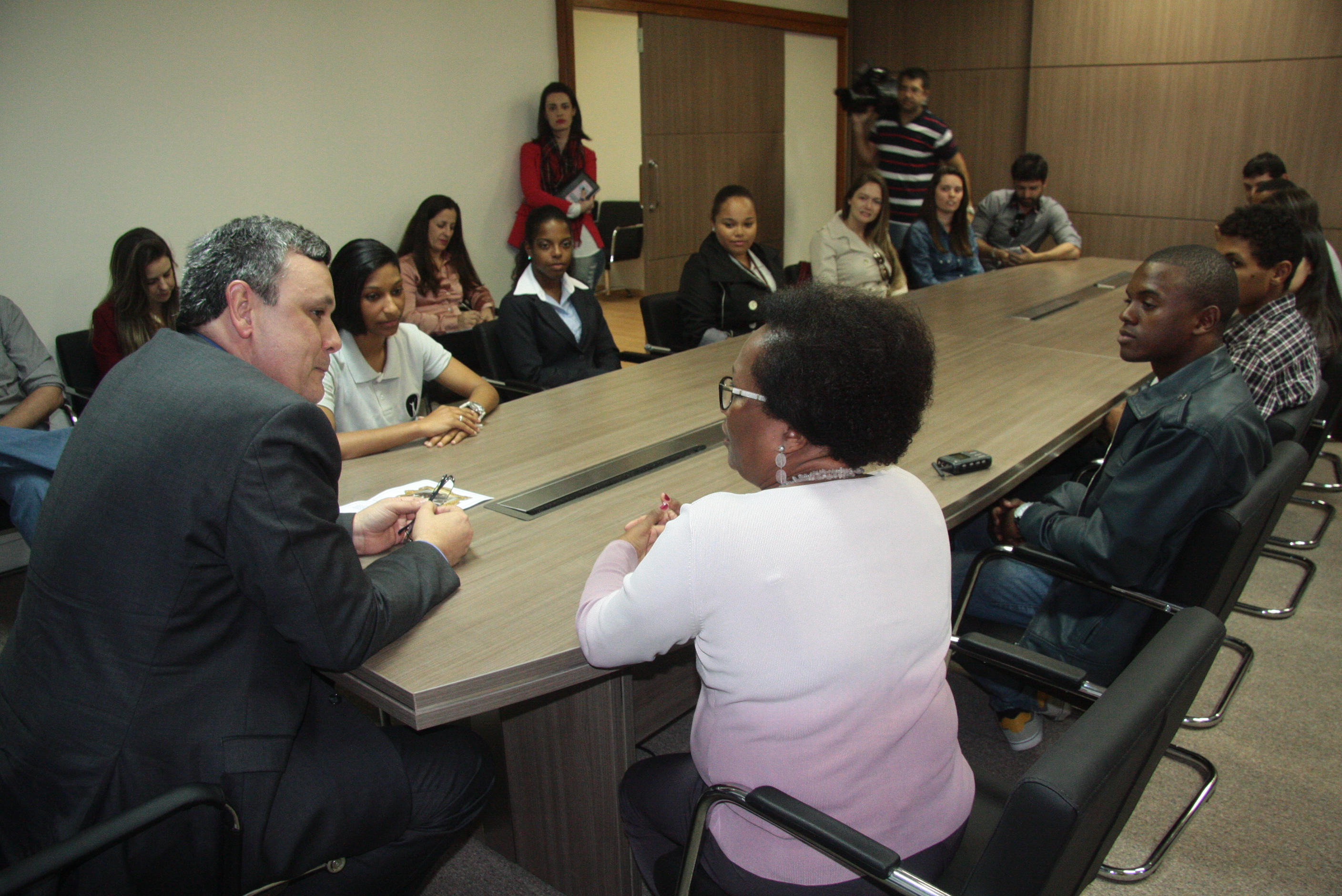 Estagiarios do PAB Visita a Prefeito Cesar Farias _fotos Eduardo Guedes de Oliveira / Agência AL