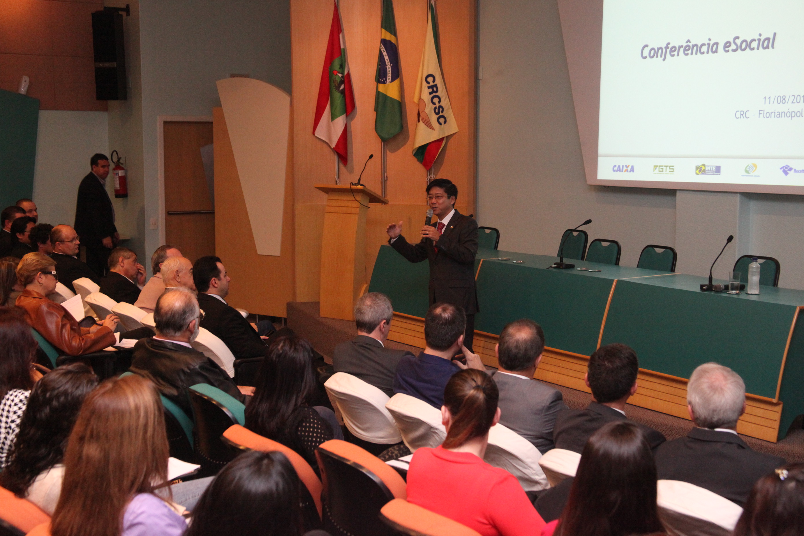 Abertura da Conferência eSocial em Florianópolis. Foto: Fábio Queiroz / Agência AL