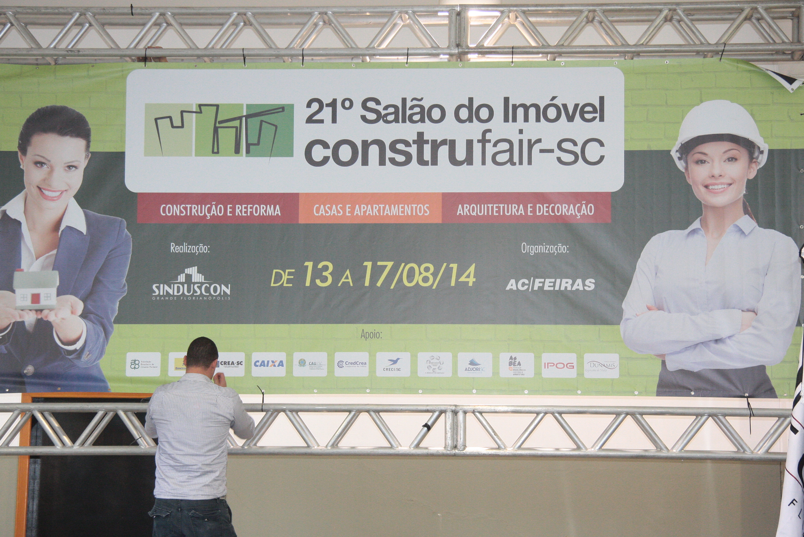 Salão do Imóvel - Construfair-SC. Foto: Eduardo Guedes de Oliveira/Agência AL