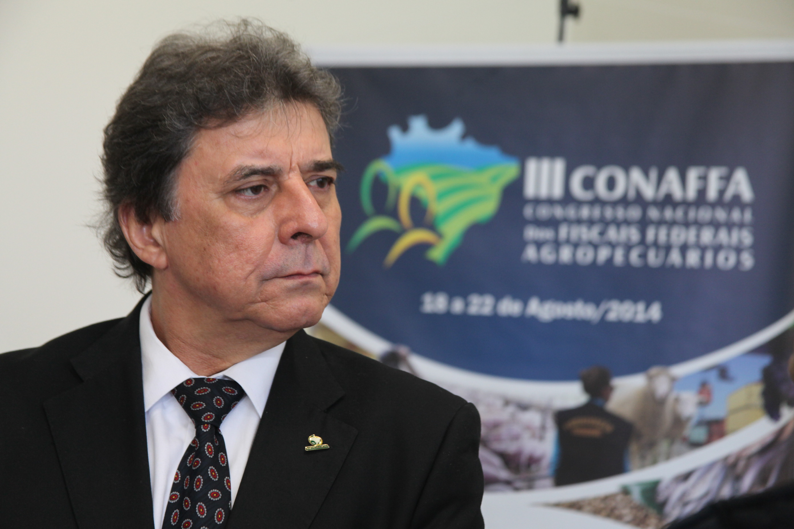 Wilson Roberto de Sá - Presidente do sindicato nacional dos fiscais agropecuários. 3° Conaffa - Congresso Nacional de Fiscais Federais Agropecuários. Foto: Fábio Queiroz / Agência AL