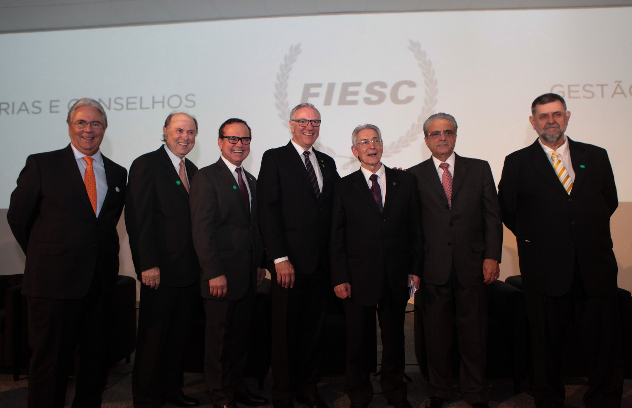 Cerimônia da posse da nova diretoria da Federação das Indústrias de Santa Catarina (FIESC). Fotos:  Filipe Scotti, Heraldo Carnieri e Qip Imagem e Produção.