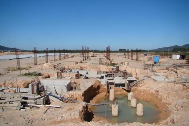Obras paradas no aeroporto Hercílio Luz. FOTO: Divulgação/Infraero