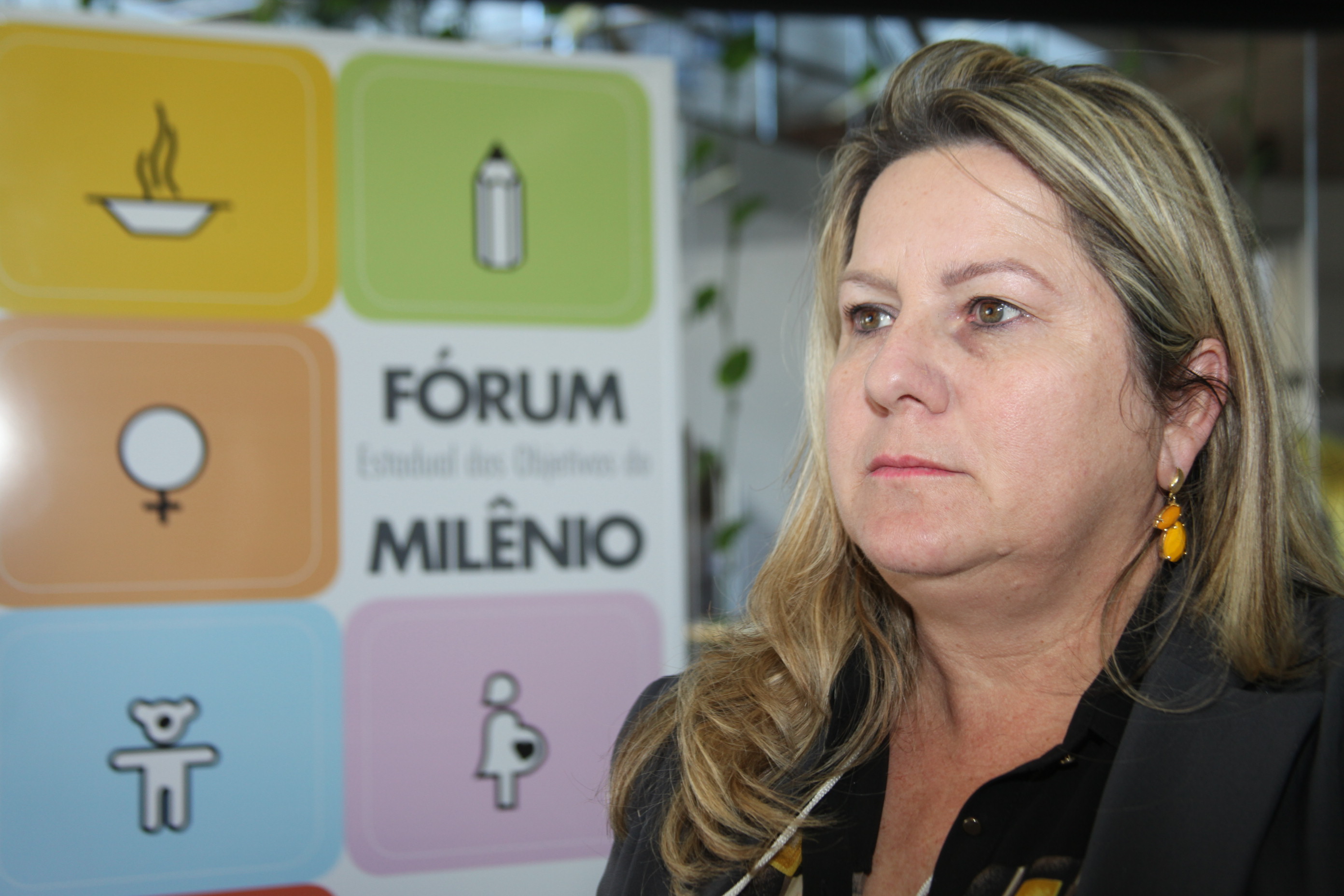 Sandra Mara - instituto Crescer. Fórum Estadual dos Objetivos do Milênio. Foto: Fábio Queiroz / Agência AL