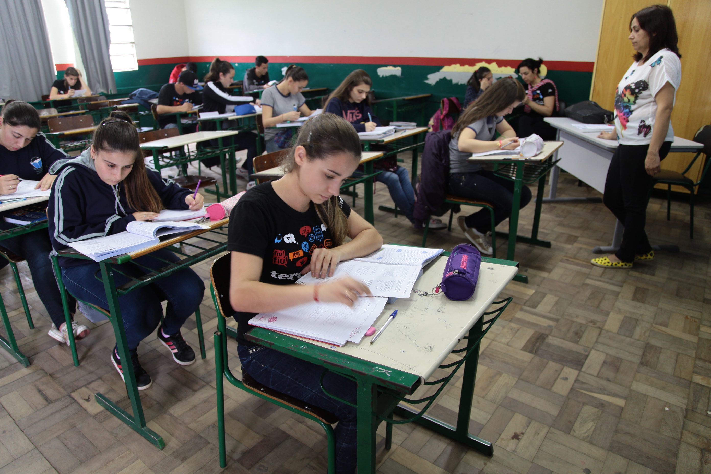Parlamento Jovem em São João do Sul. Foto: Miriam Zomer/Agência AL