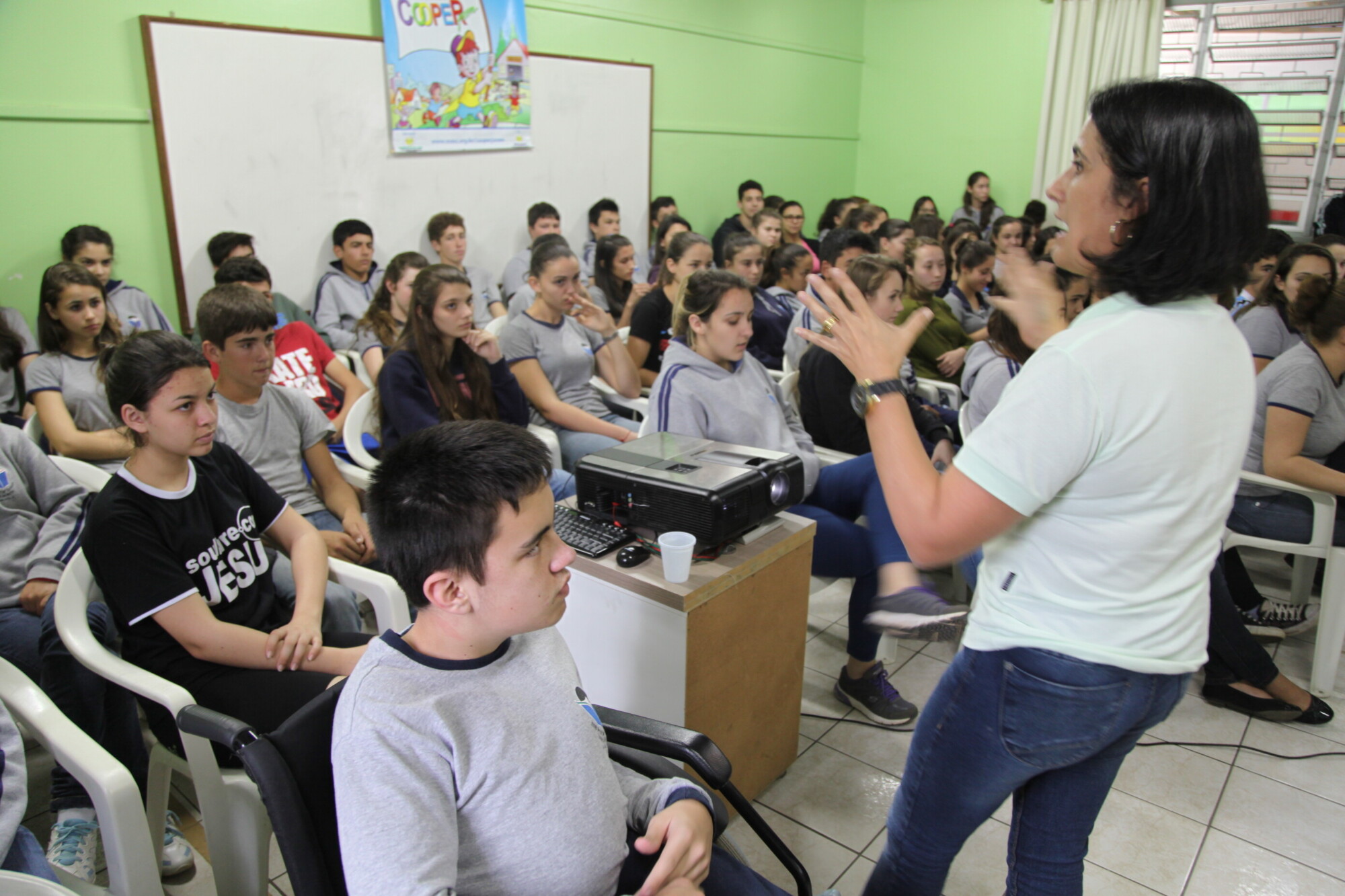 Programa desenvolvido pela Escola do Legislativo passou por São João do Sul. FOTO: Miriam Zomer/Agência AL