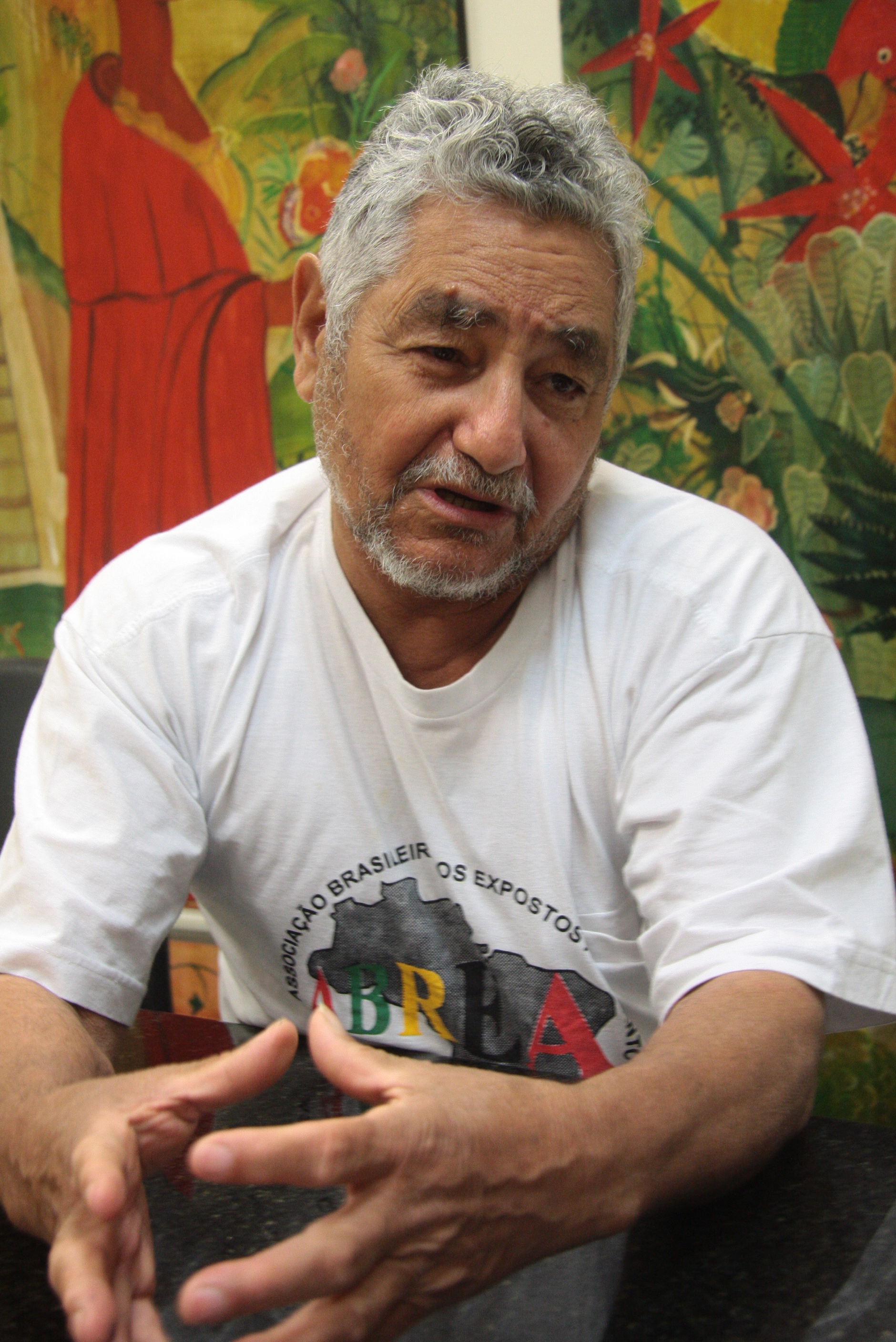 Presidente da ABREA - Associação Brasileira dos Expostos ao Amianto, Eliezer João de Souza.  Foto: Eduardo Guedes de Oliveira/Alesc