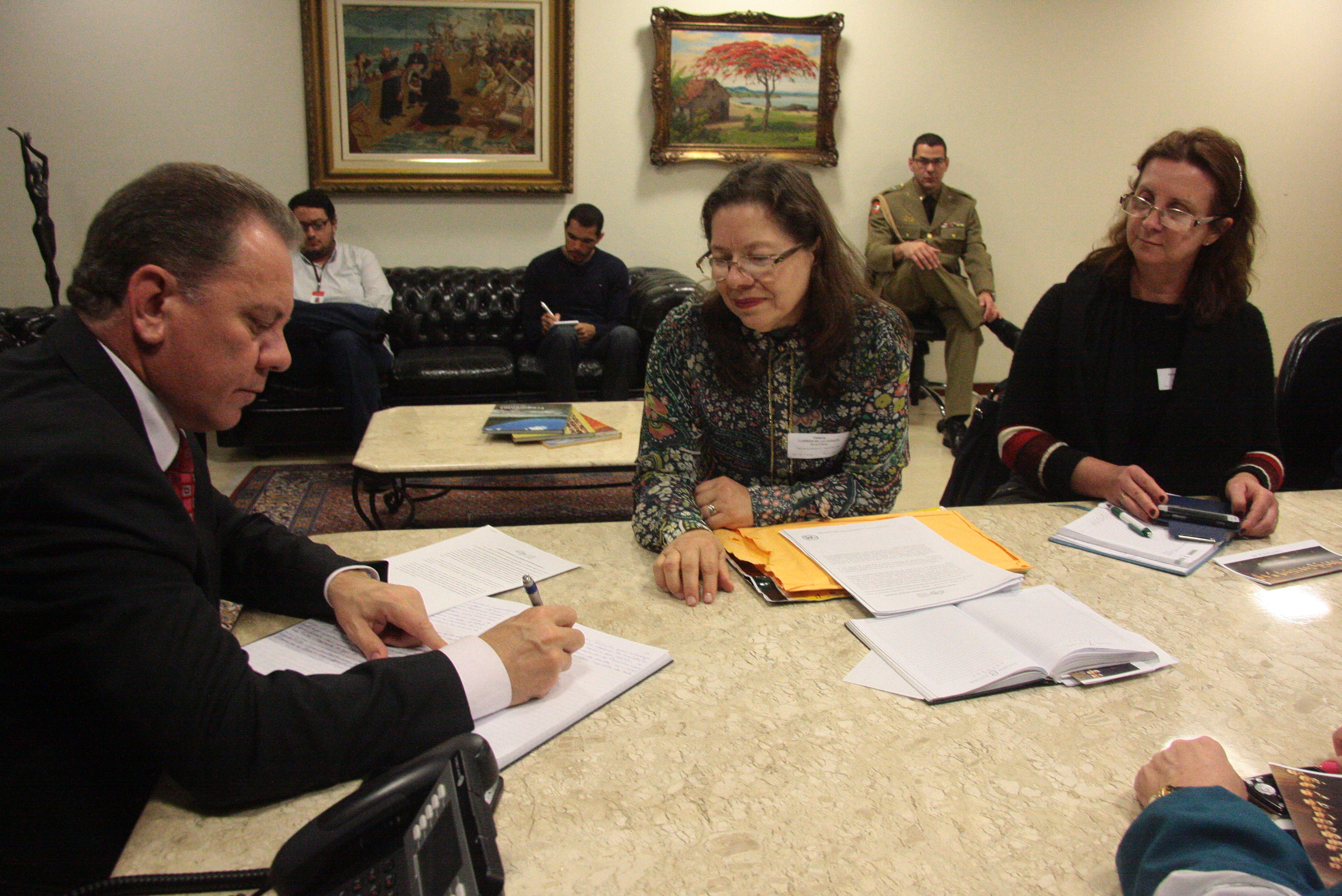 Conselho Estadual de Saúde reúne-se com o Presidente da Alesc Deputado Joares Ponticelli. Foto: Eduardo Guedes de Oliveira / Agência AL