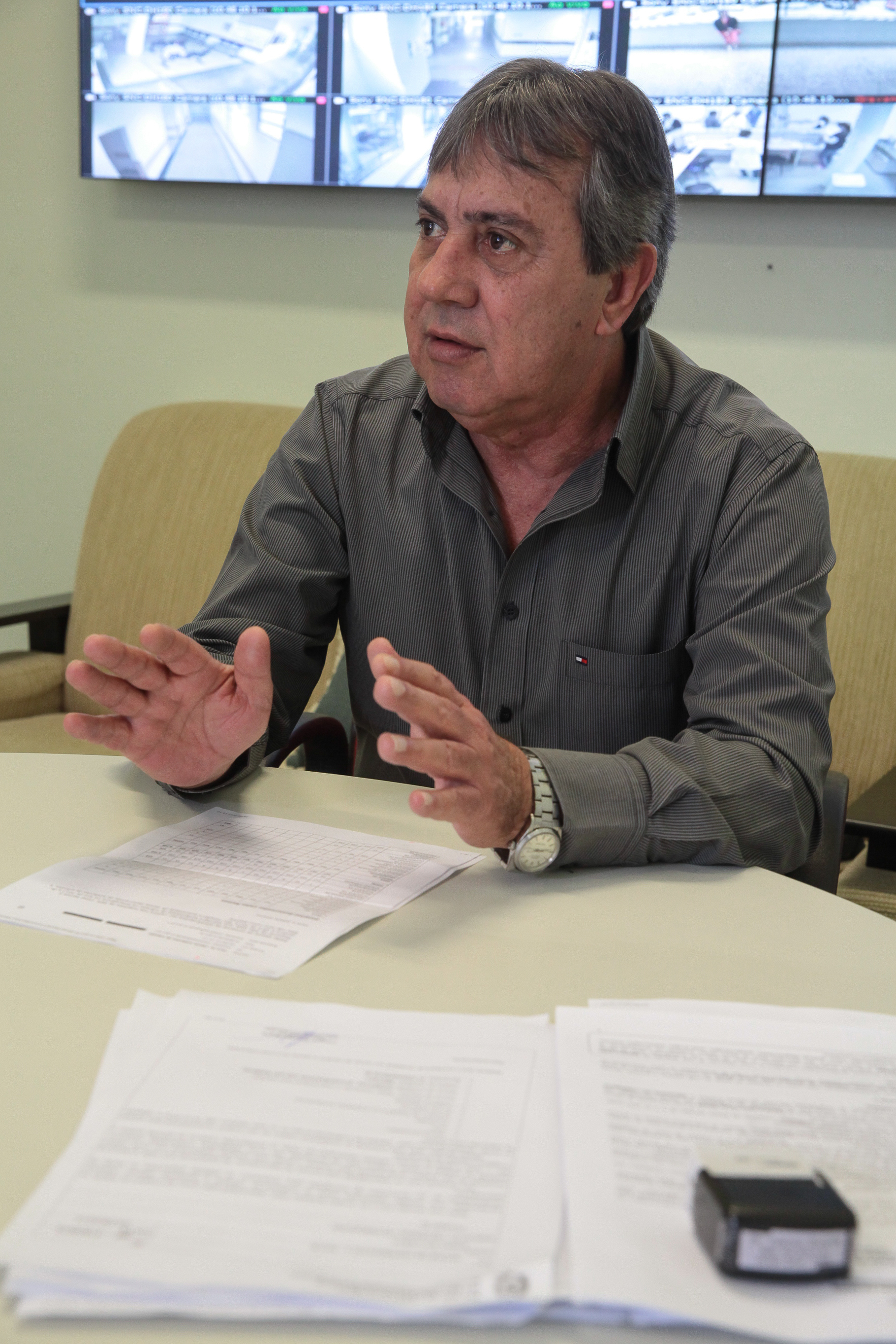 Dr. Libório Soncini, Diretor do Hospital Governador Celso Ramos. Acidentes com Motociclistas. Fotos: Miriam Zomer/Agência AL