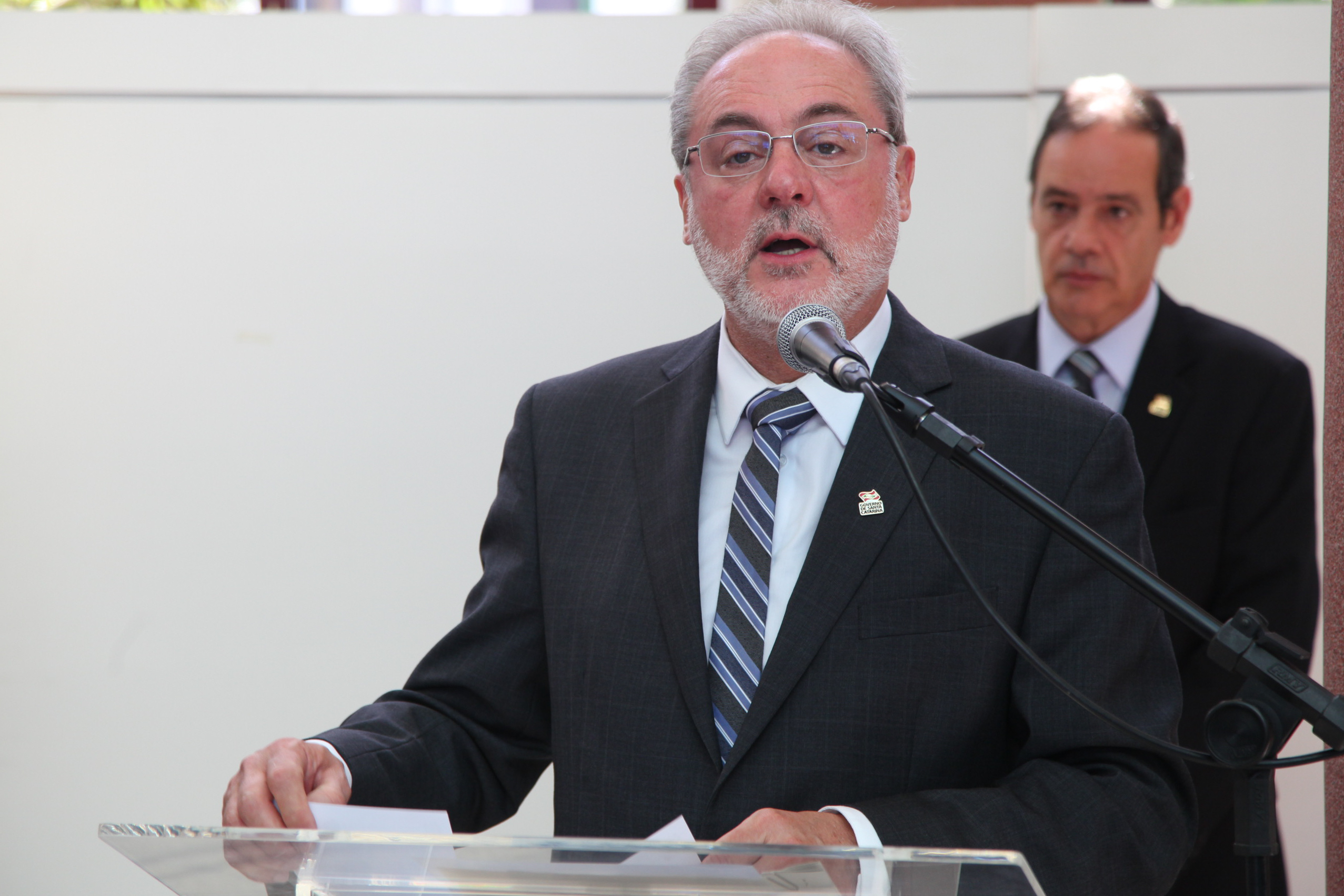Nelson Schaefer Martins - Governador de SC em Exercício - Sanção da Lei Região Metropolitana - Foto: Juliana Stadnik / Agência AL