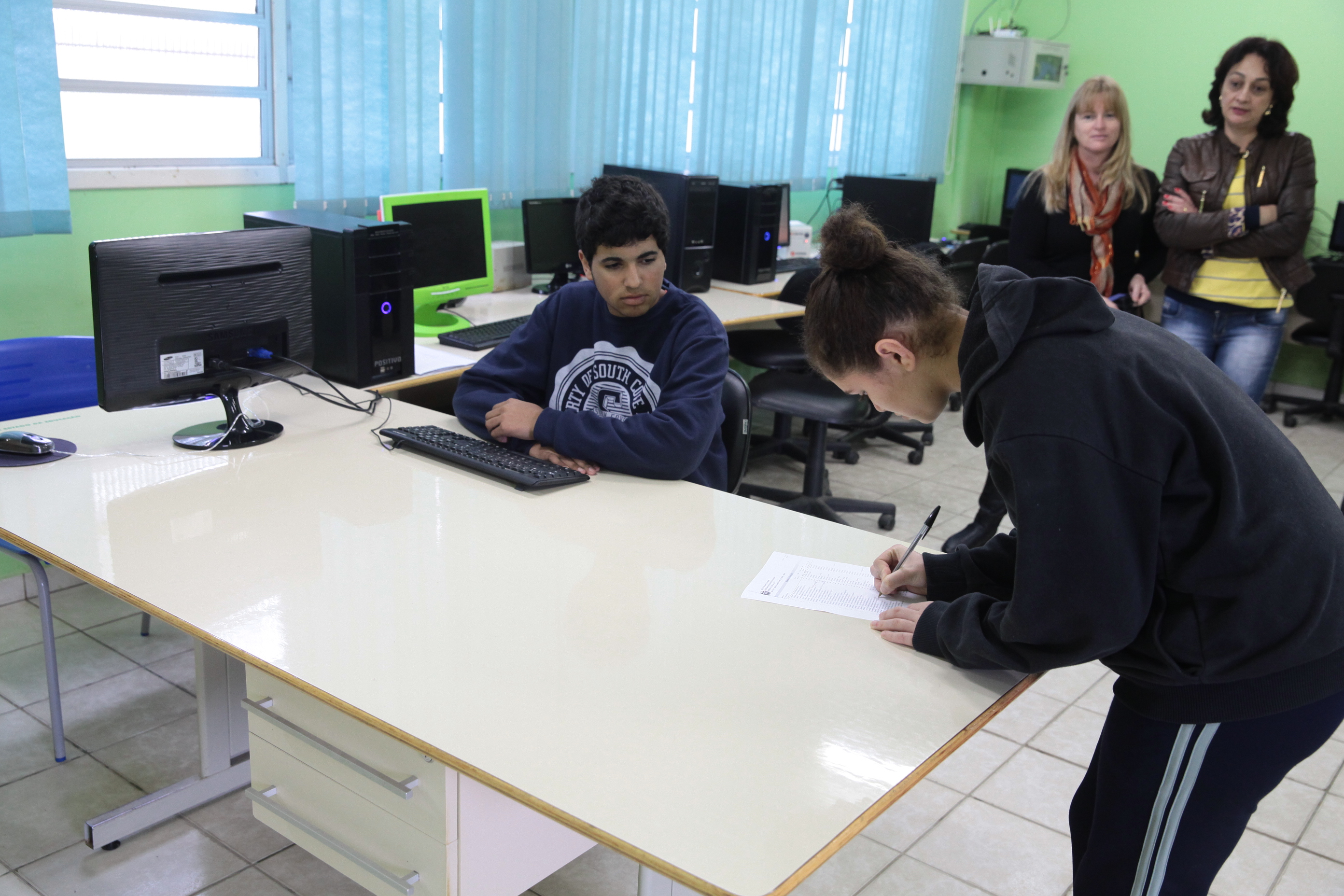 São João do Sul escolhe estudantes para o Parlamento Jovem. Foto: Miriam Zomer/Agência AL