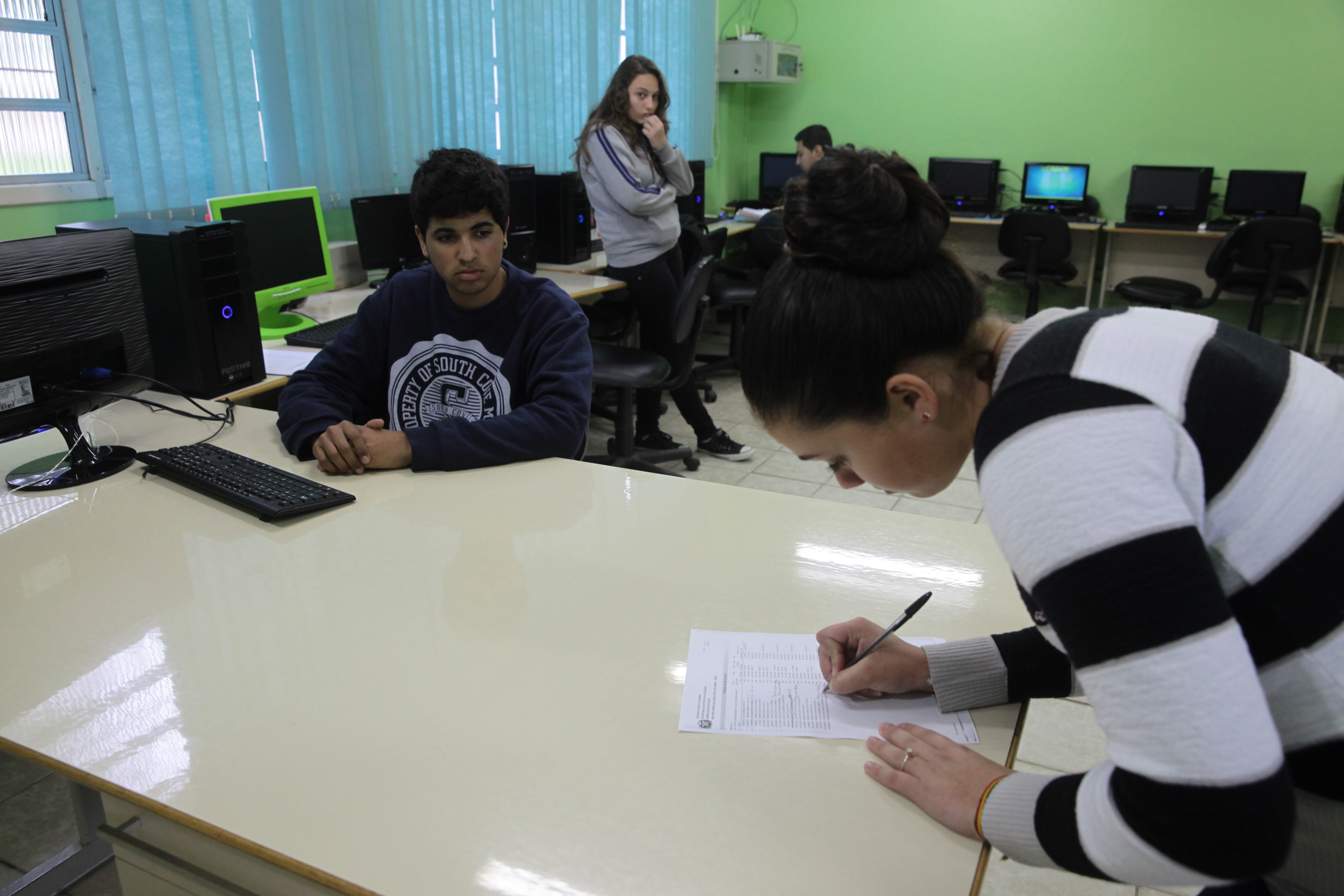 São João do Sul escolhe estudantes para o Parlamento Jovem. Foto: Miriam Zomer/Agência AL