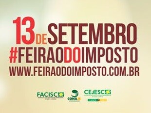 Feirão do Imposto acontece neste sábado em 34 cidades de Santa Catarina
