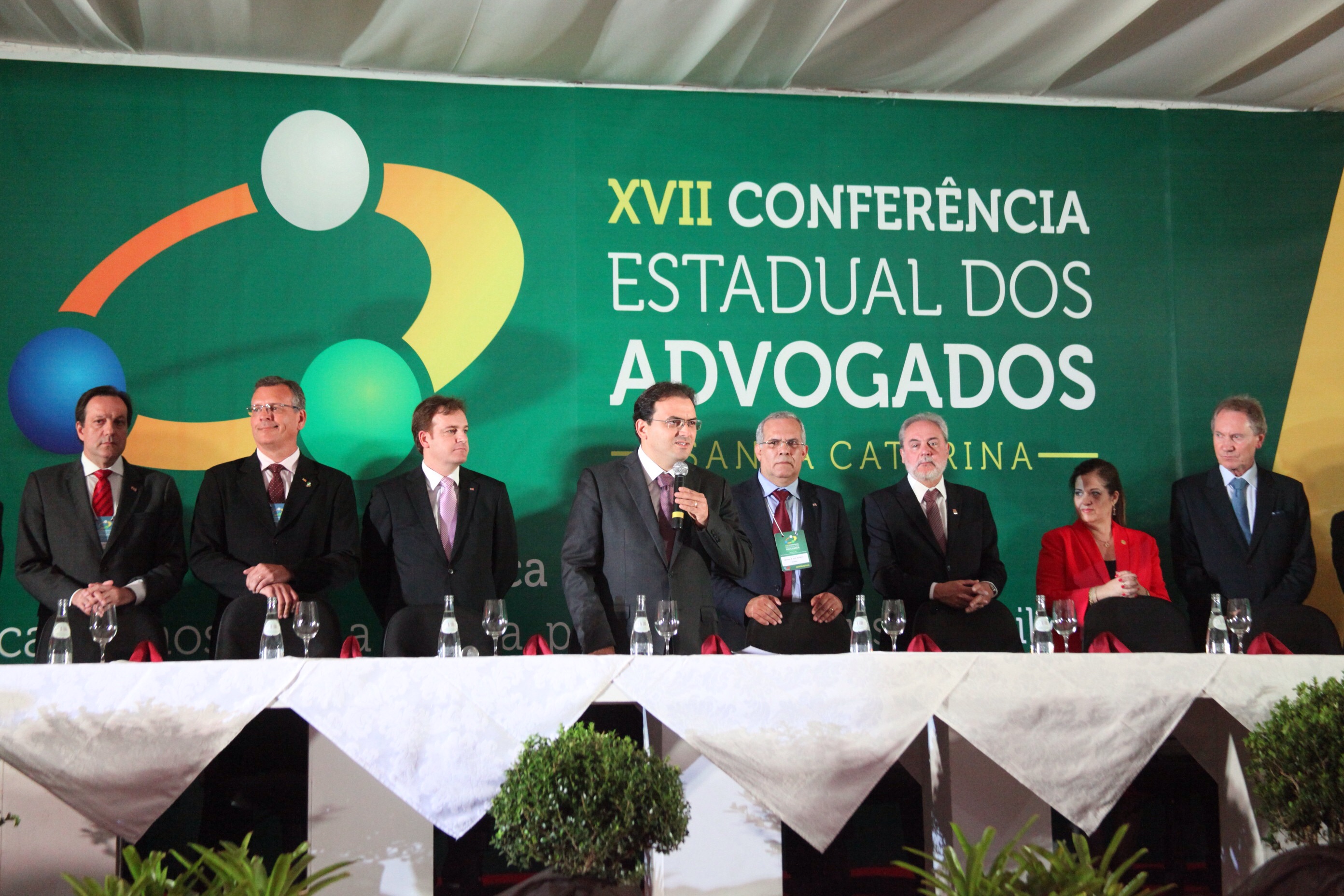 Abertura da XVII Conferência Estadual dos Advogados de SC. Foto: Fábio Queiroz / Agência AL