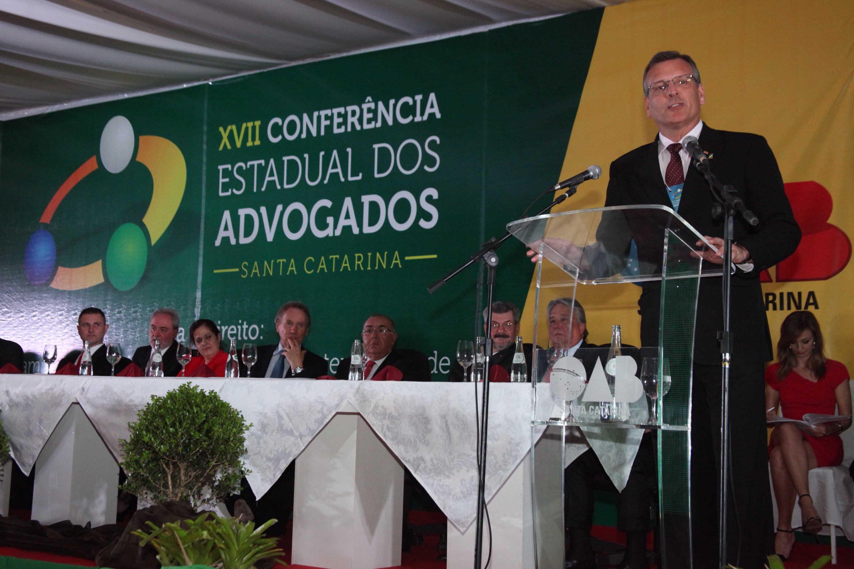 Abertura da XVII Conferência Estadual dos Advogados de SC. Foto: Fábio Queiroz / Agência AL