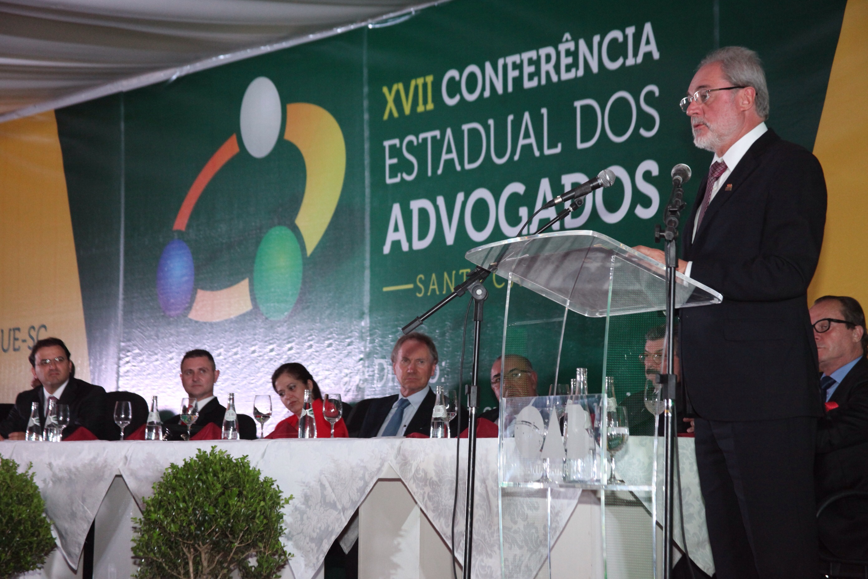 Abertura da XVII Conferência Estadual dos Advogados de SC. Foto: Fábio Queiroz / Agência AL