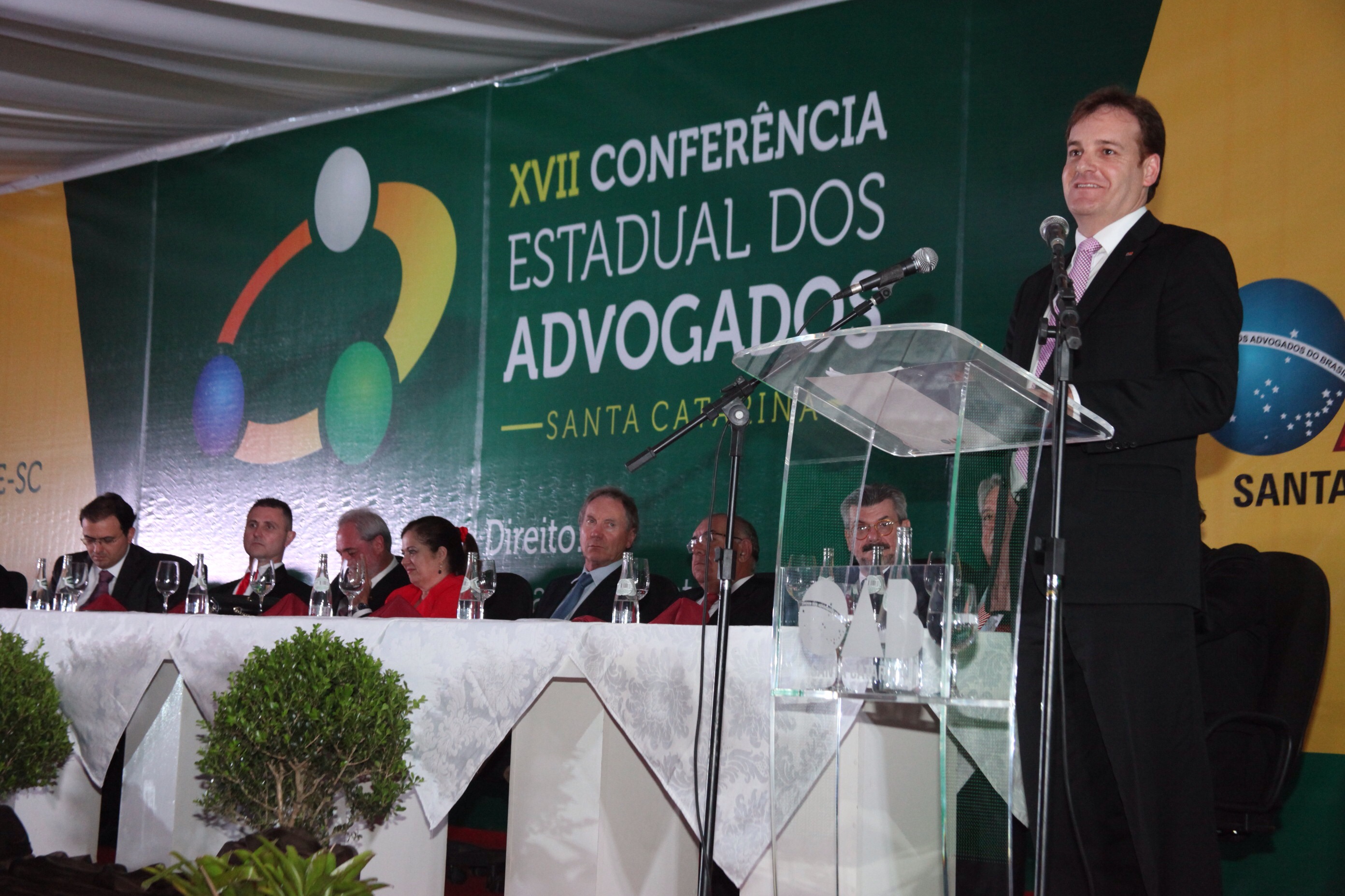 Abertura da XVII Conferência Estadual dos Advogados de SC. Foto: Fábio Queiroz / Agência AL