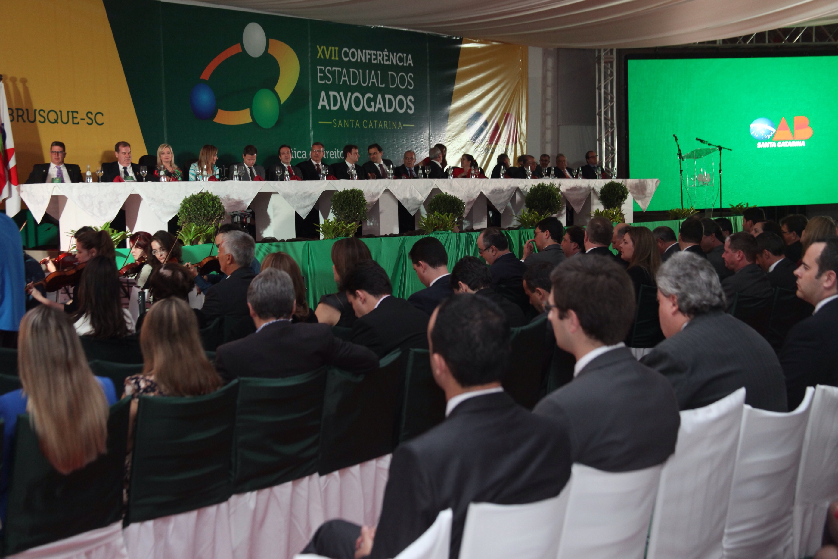Abertura da XVII Conferência Estadual dos Advogados de SC. Foto: Fábio Queiroz / Agência AL