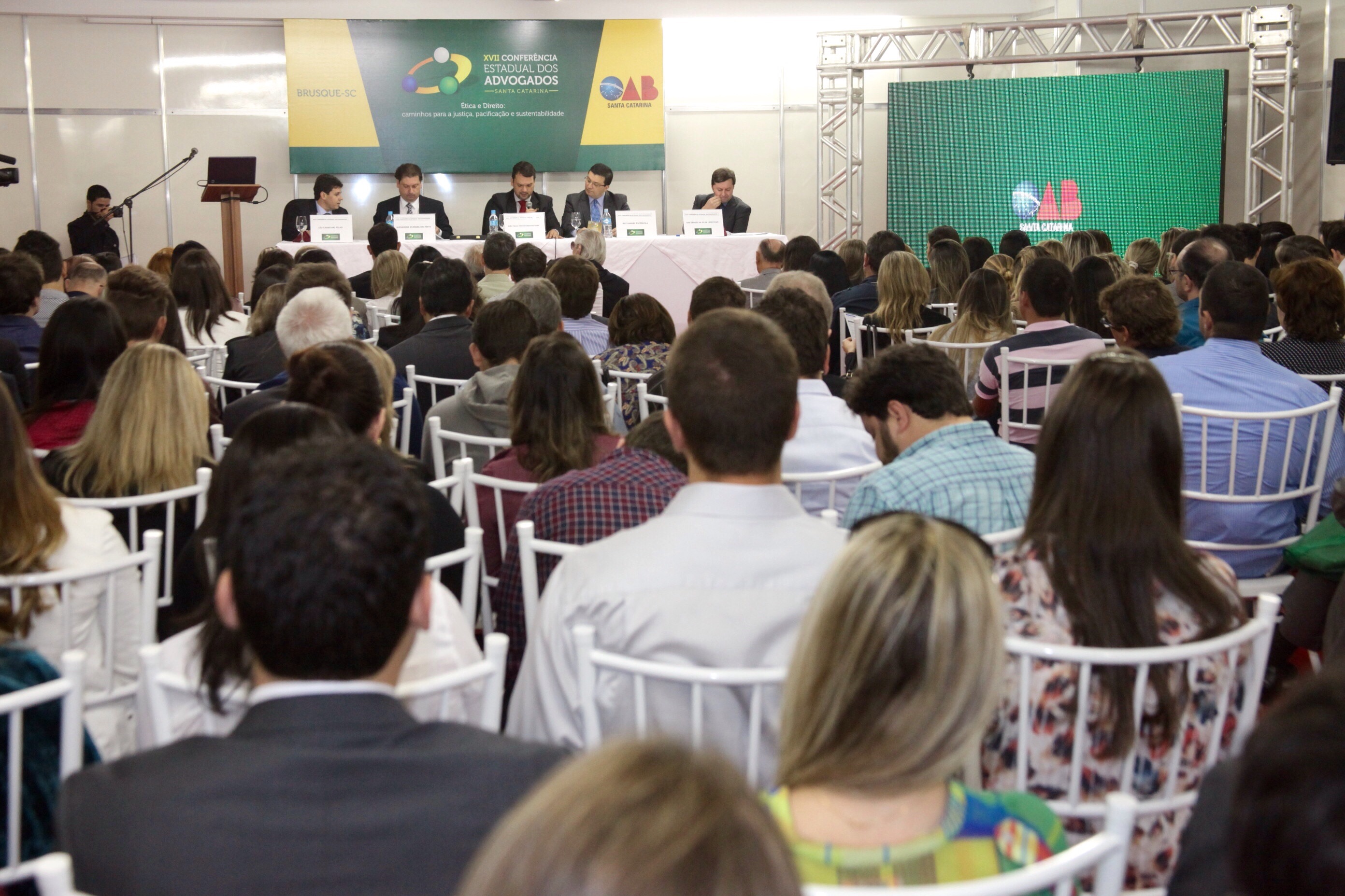 Palestra Devido processo legal. XVII Conferência Estadual dos Advogados de SC. Foto: Fábio Queiroz / Agência AL